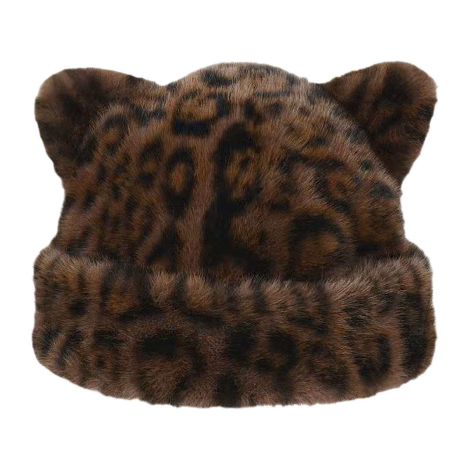 Meadawgs®Plush Bucket Hat with Cat Ear Design Snow Cap for Cold Weather Walking Trips Coffee|Clothing, Shoes & Accessories|Womens Accessories|Hats-image-46