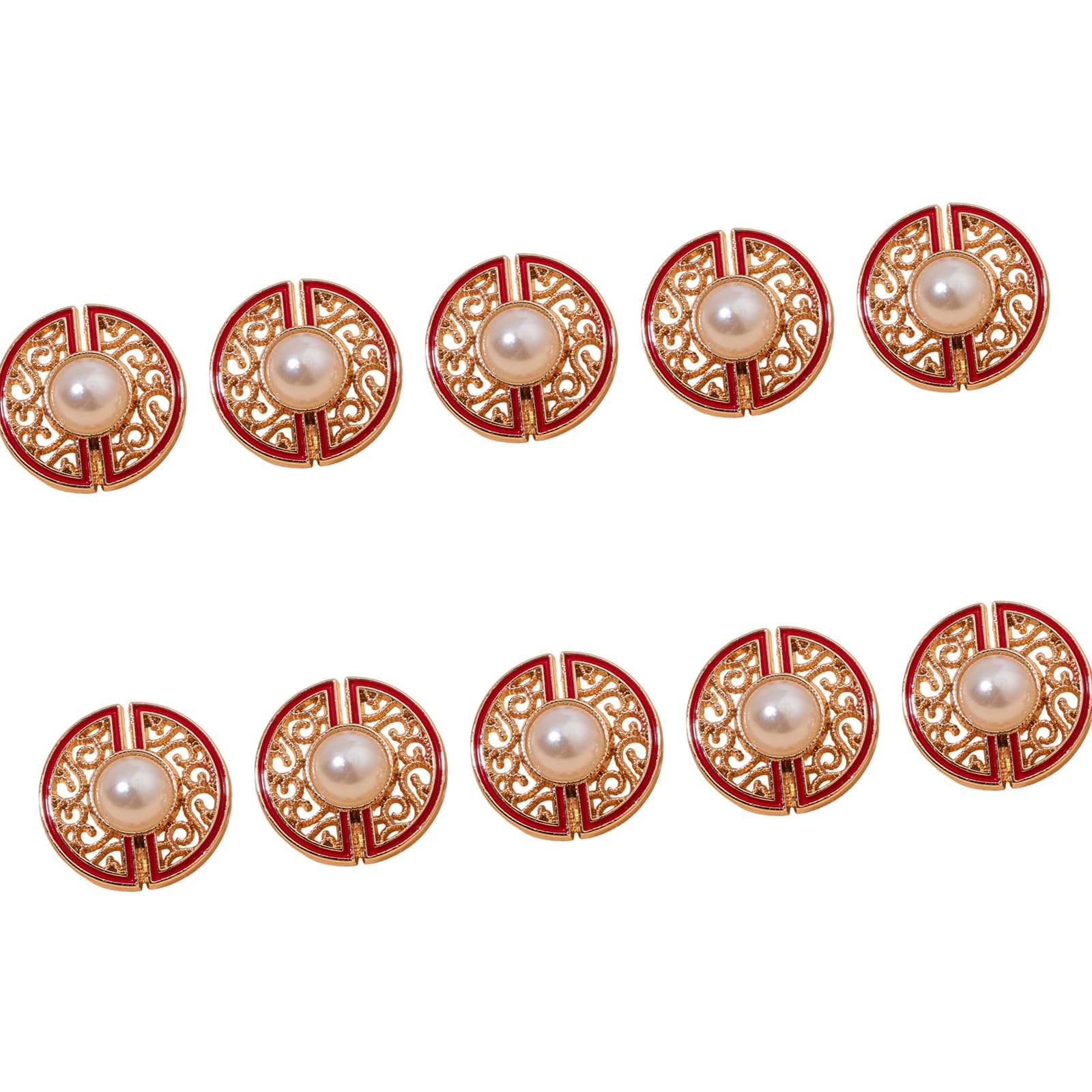 Tsophreniq 10Pcs Cloud Pattern Metal Buttons Decorative Clothing Buttons Fasteners for Garments Jackets Dress Coat Sewing Cloud Pattern Shirt