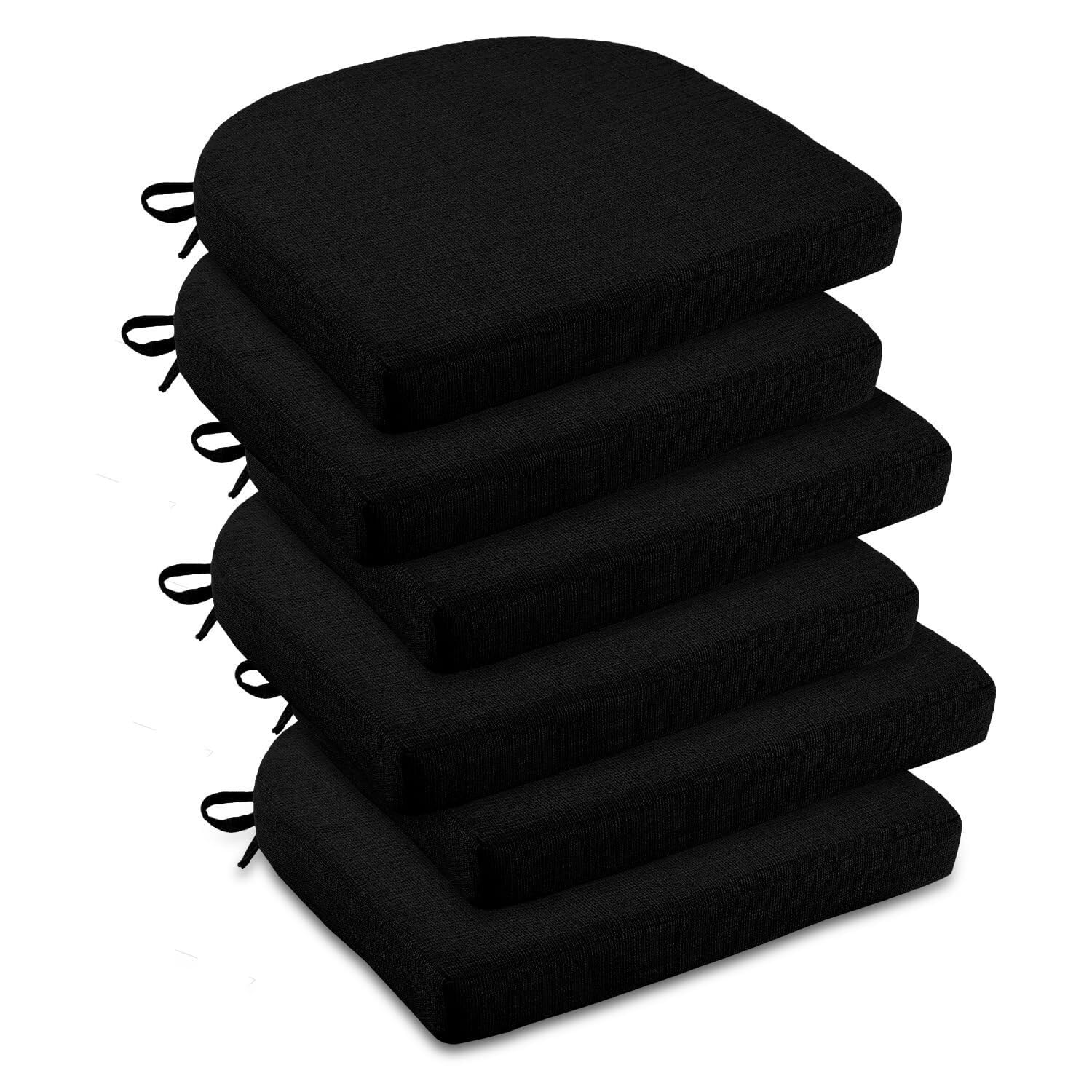 Cojines de cocina antideslizantes de 50x50x5 cm lavables estilo trapecio para sillas de comedor