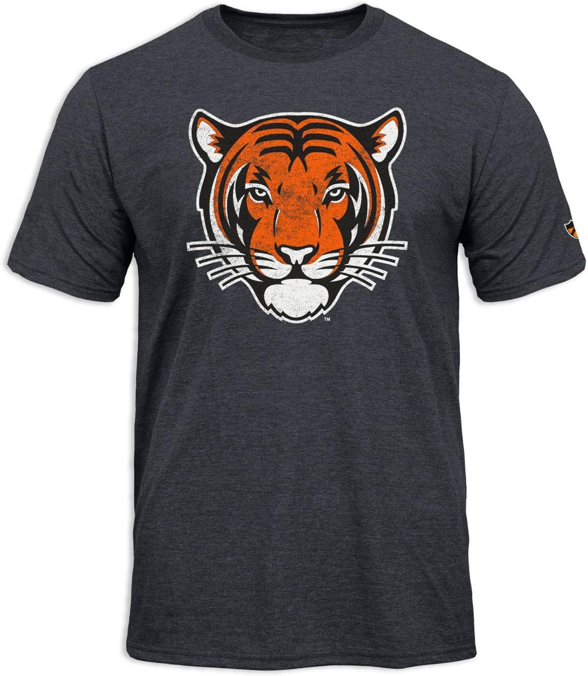 Barnesmith NCAA Unisex Short-Sleeve Ring Spun T-Shirt, Premium Lightweight Cotton, Laude Design, Woven Sleeve Team Logo
