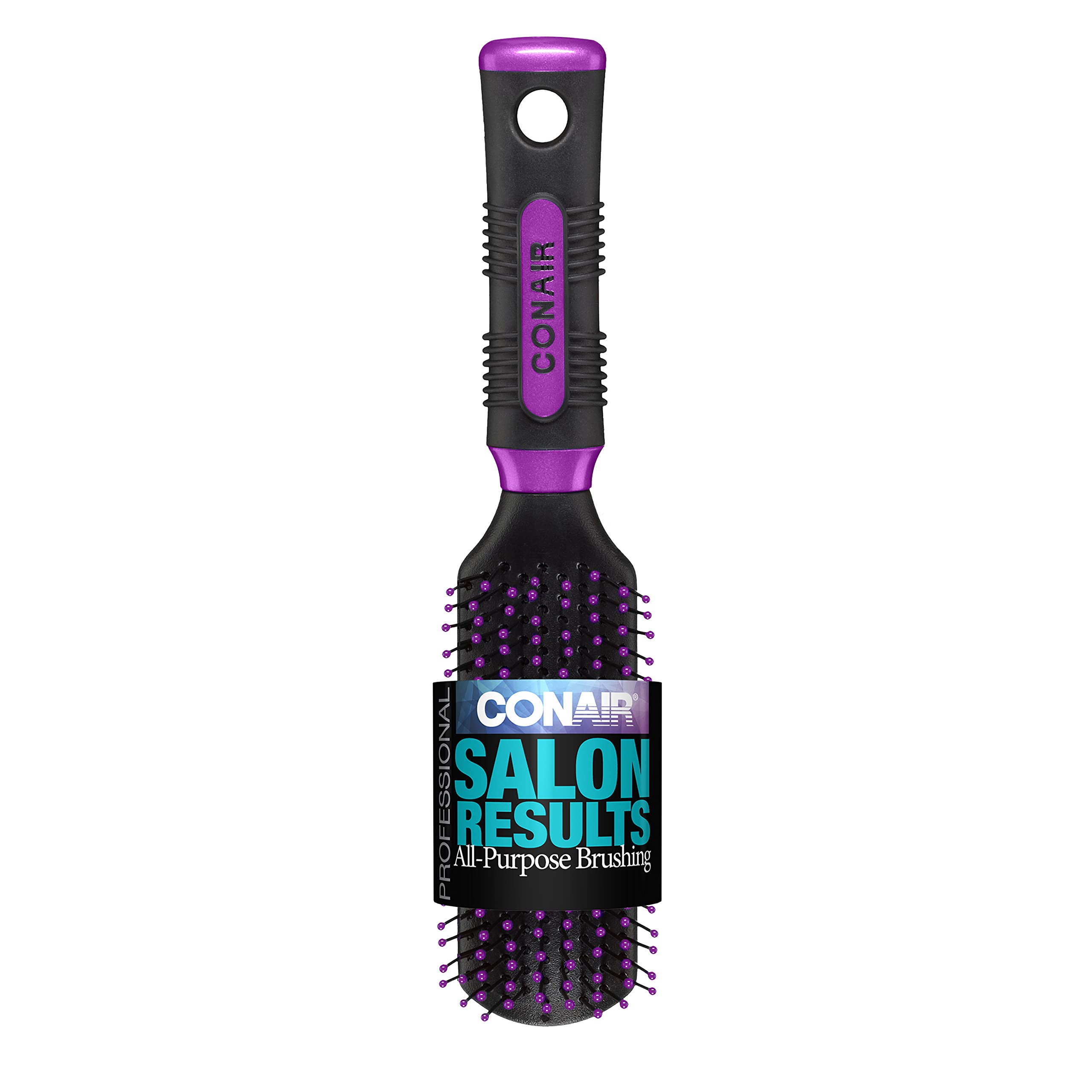 Conair Pro Hair Brush with Nylon Bristle, AllPurpose, Colors May Vary