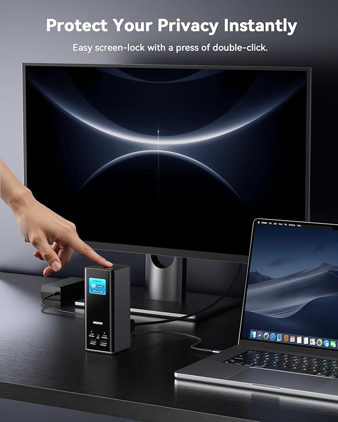 Docking Station USB C MOKiN 18 Puertos Triple Pantalla 4K 60Hz miniatura 9