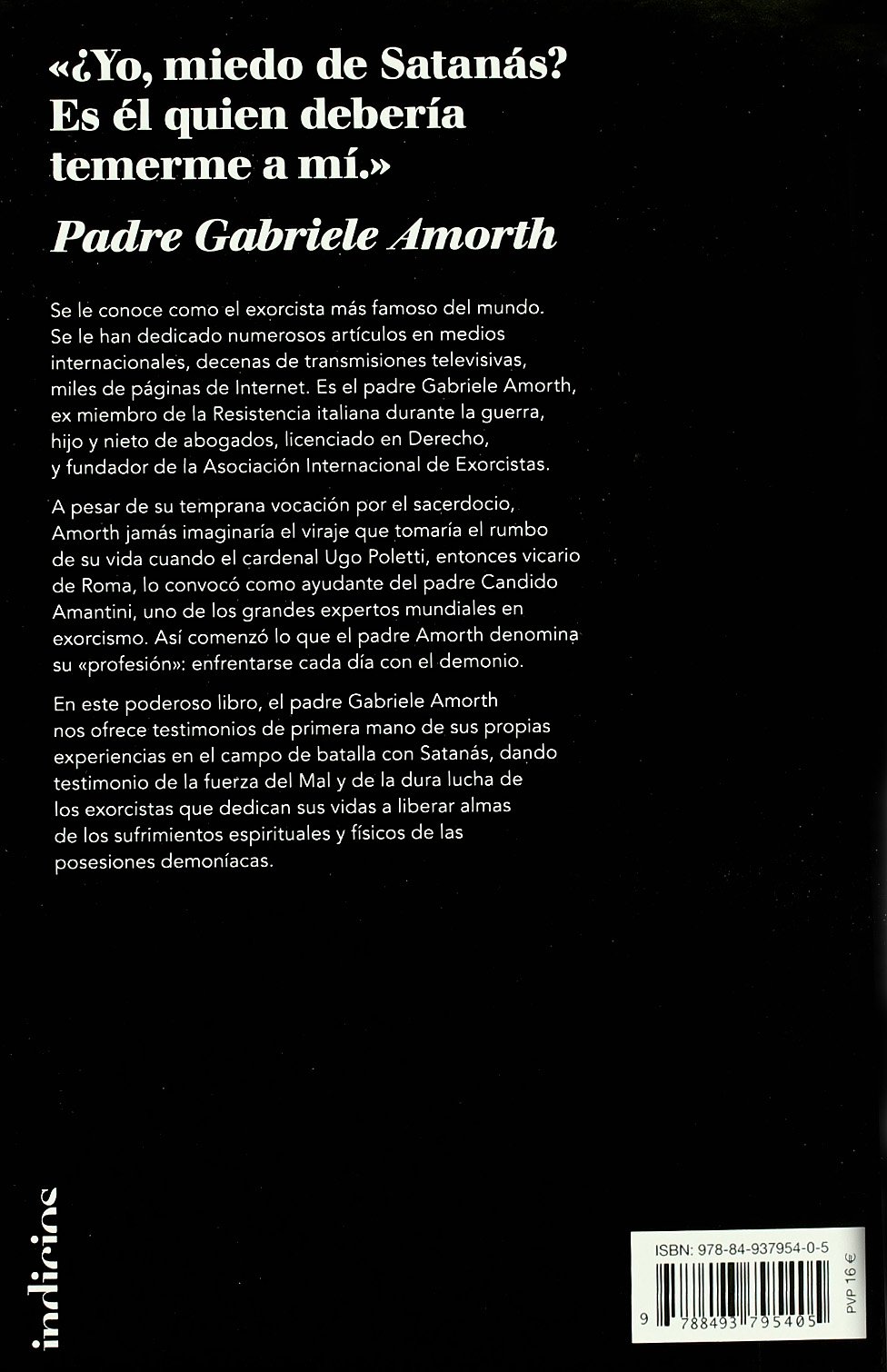 Memorias de un exorcista: Mi Lucha Contra Satanas (Indicios no ficción)