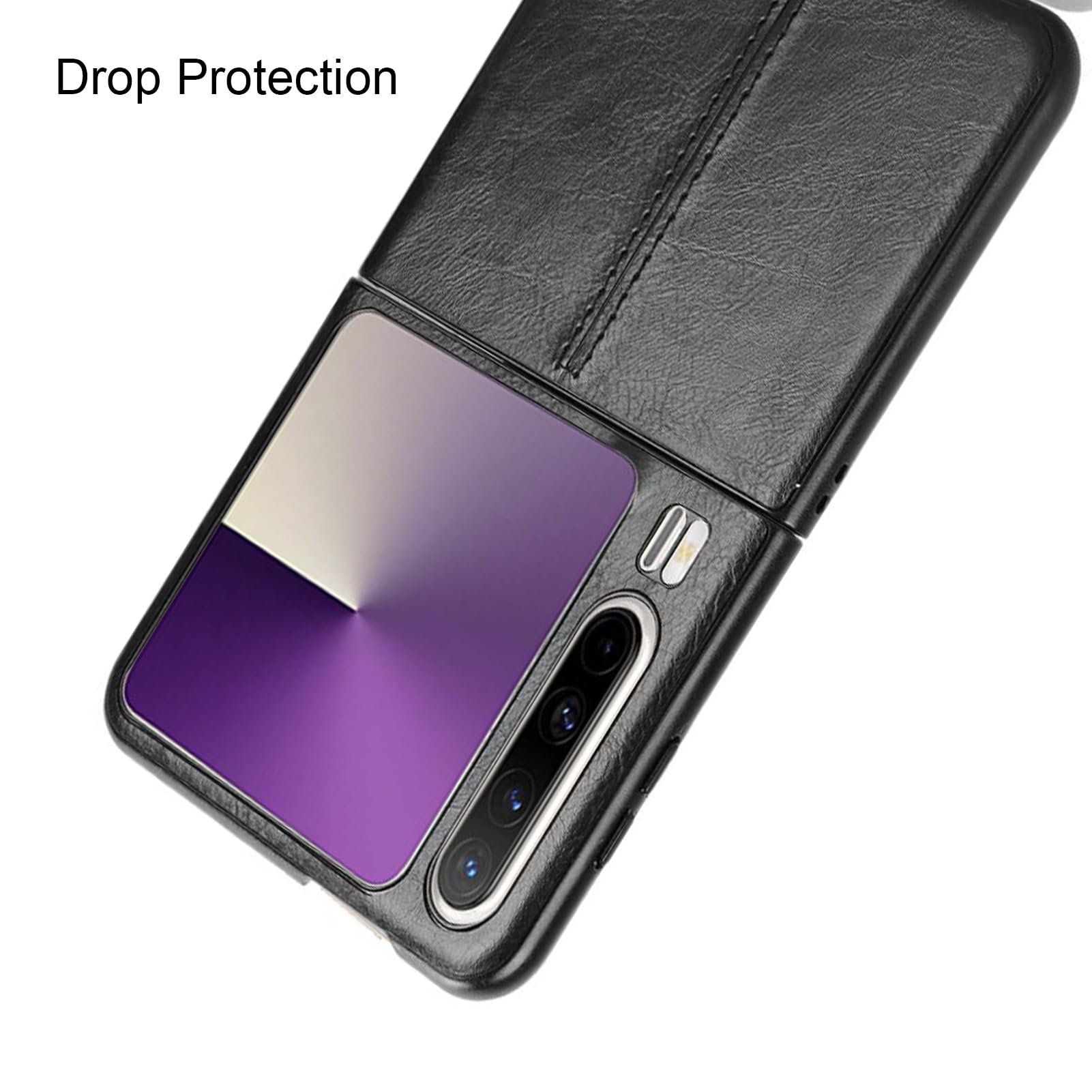 Ultracienkie etui do Huawei Pura X, matowe etui na telefon komórkowy, skórzane, odporne na pozostawianie odcisków palców, antypoślizgowe, miękkie etui ochronne, czarne, Pura X