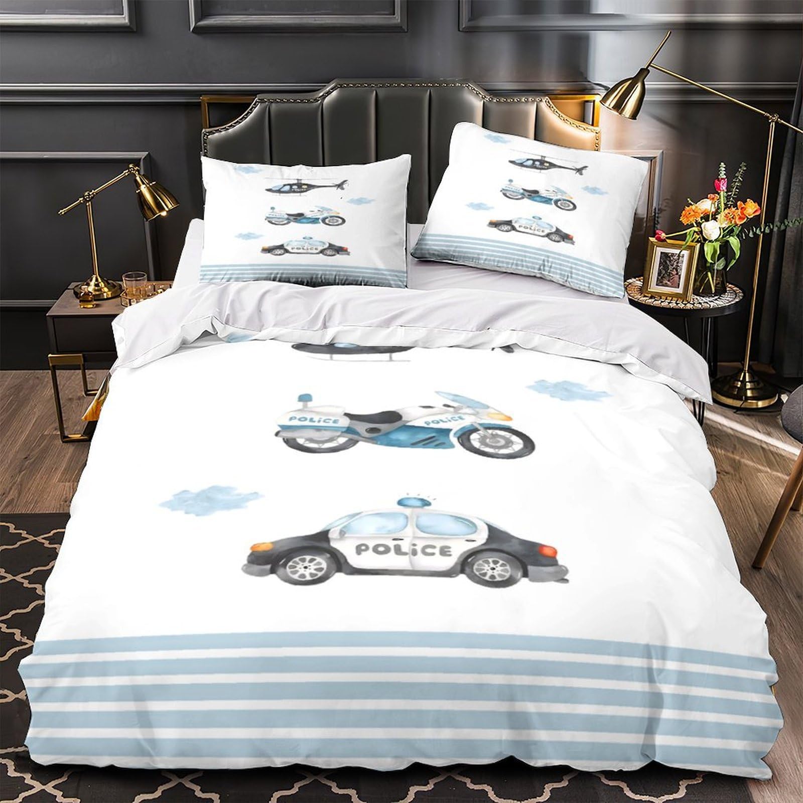 Housse de Couette Koi Lit Super King Déco Chambre Style Japonais