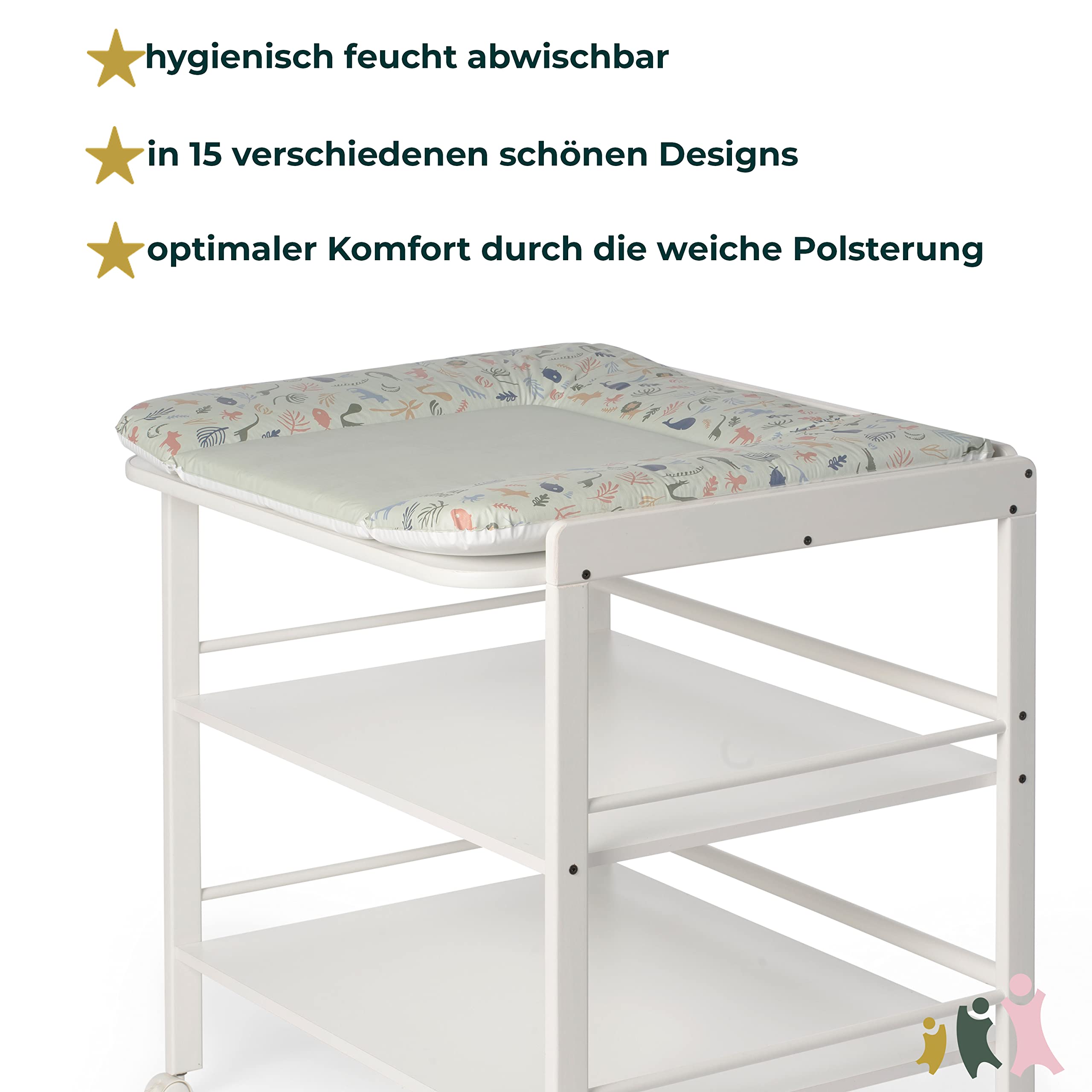 Geuther Table à Langer Clarissa blanche, Plan à langer + 2