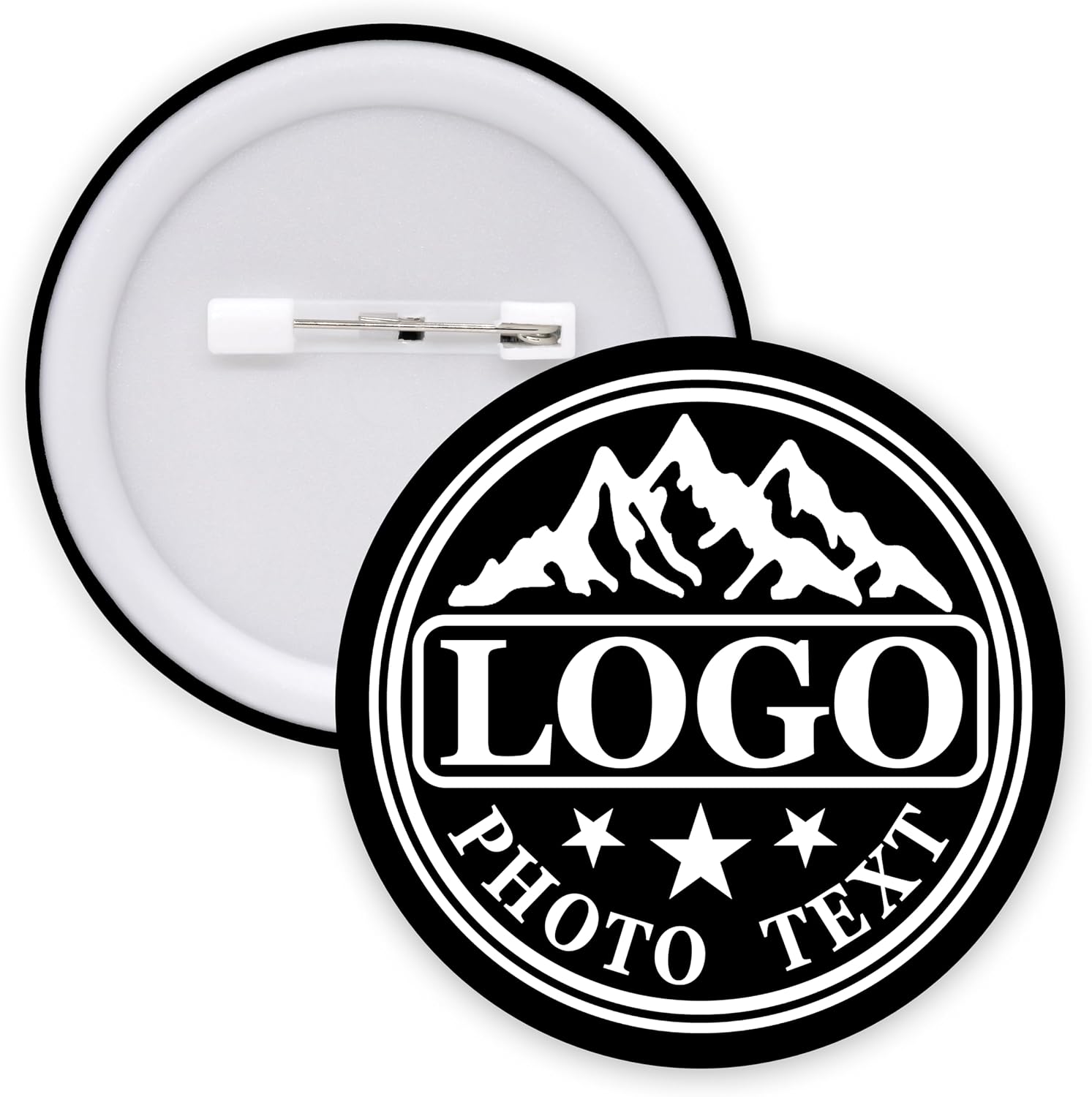 Custom Pins Custom Buttons With Photo Logo Text Design Your Own Personalized Button Badges 1-1000PCS