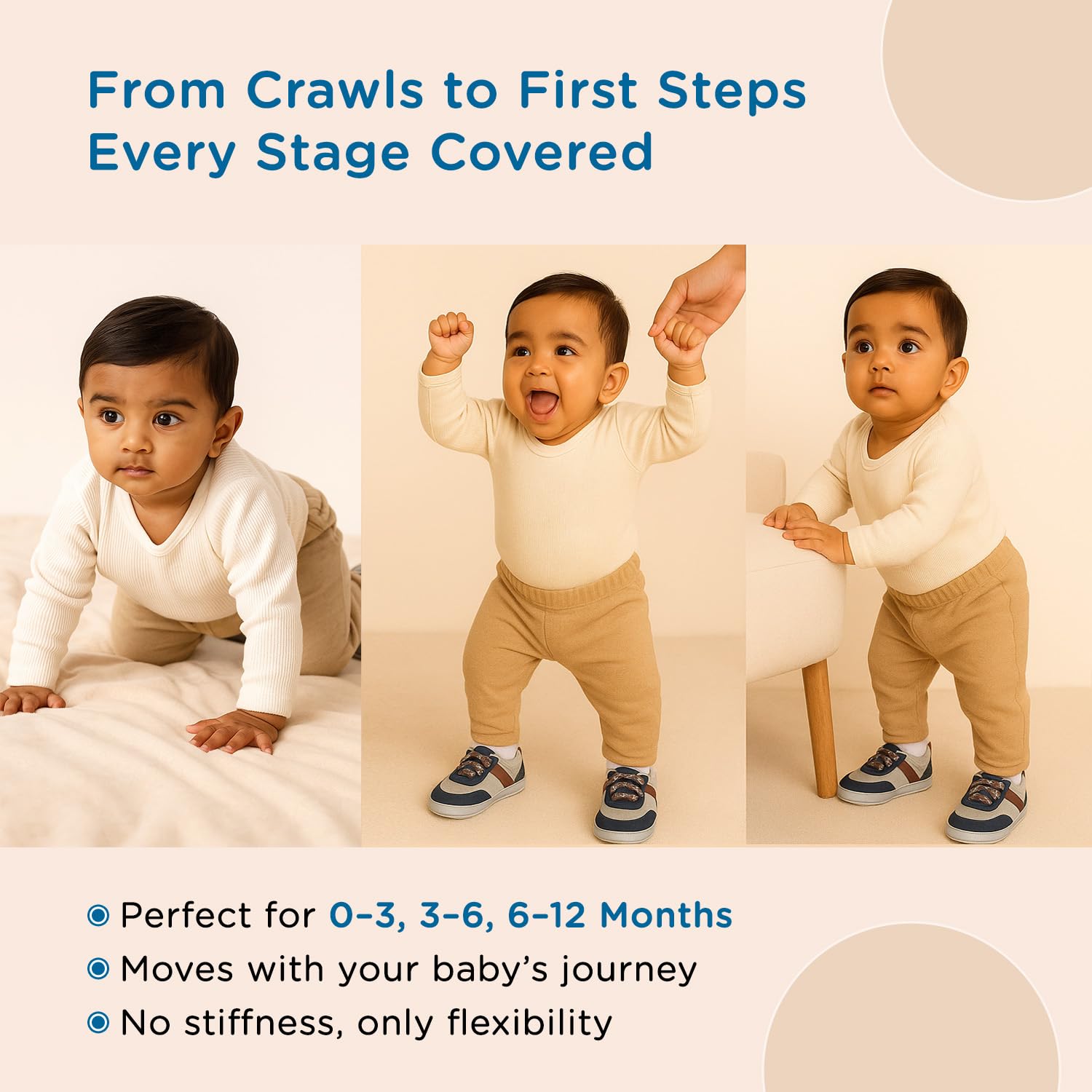 Mee Mee Soft Light Weight Booties | Unisex Shoes | Anti Skid | Attractive Colors & Designs | 6 Months + - Image 7 thumbnail