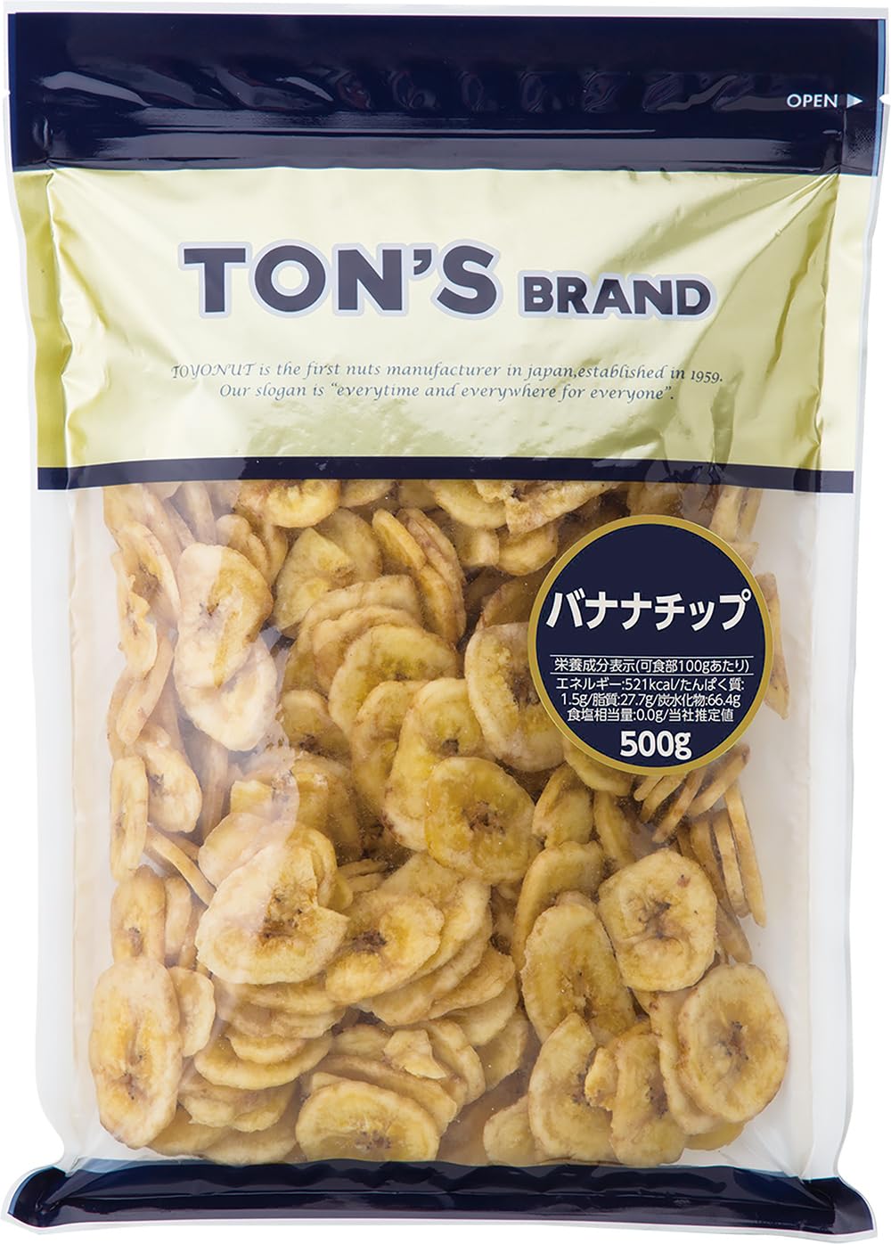 東洋ナッツ食品 バナナチップ 業務用 大容量 500g