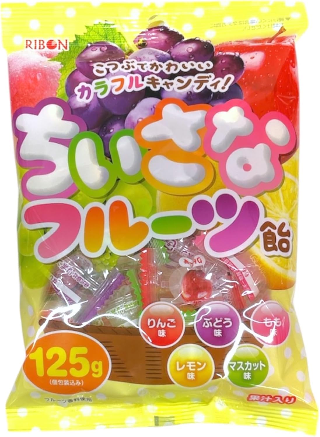 Amazon.co.jp: リボン ちいさなフルーツ飴 125g×12袋 : 食品・飲料・お酒