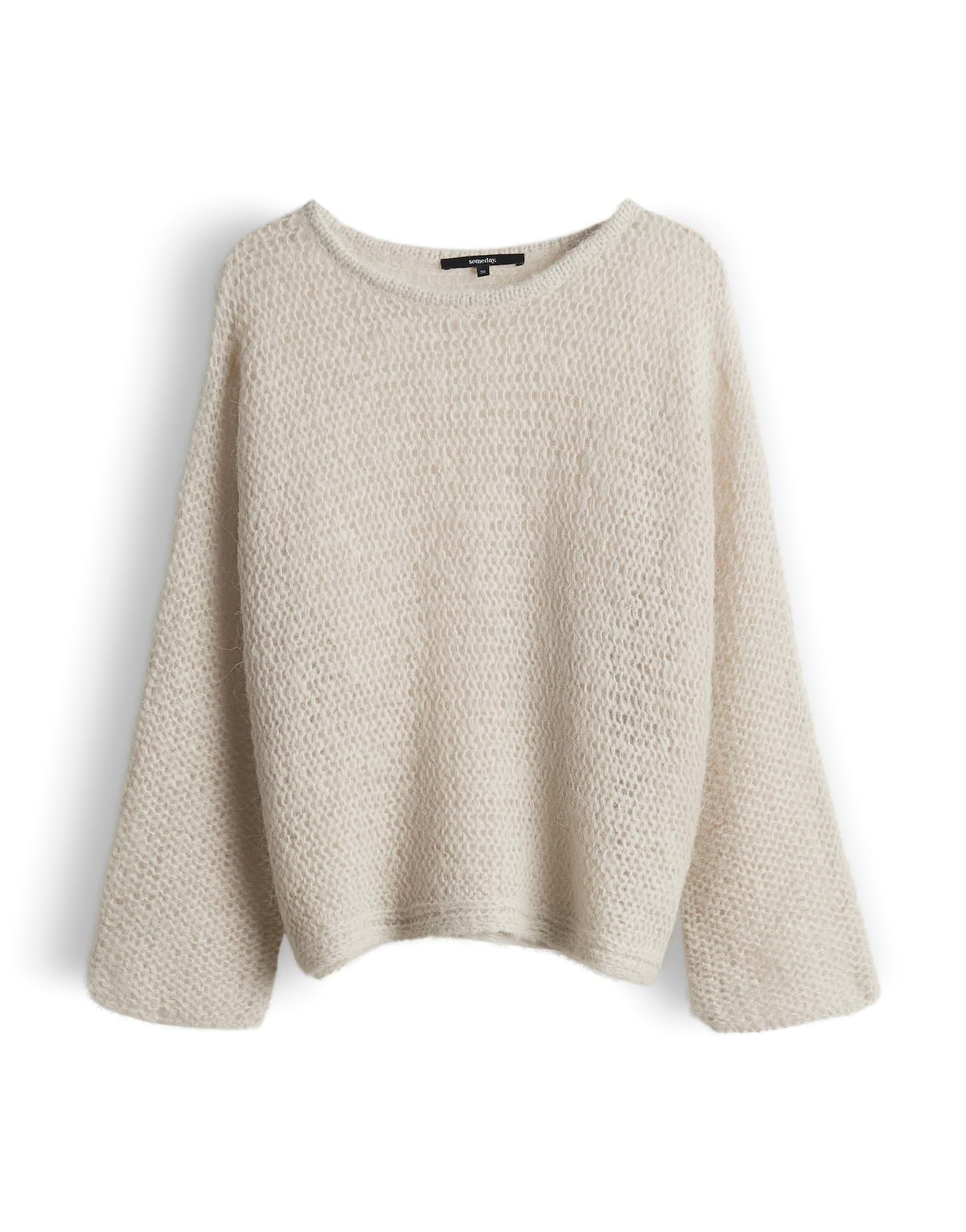 someday Damen Pullover | Pullover aus locker gestrickten Alpaka Mix Loose Fit