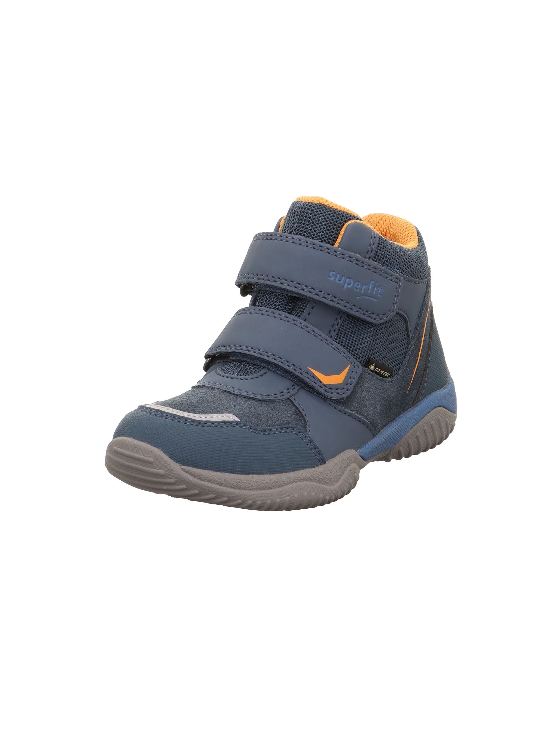 Superfit Boys' Storm Trainers, Blue Orange 8040, 7.5 UK Child
