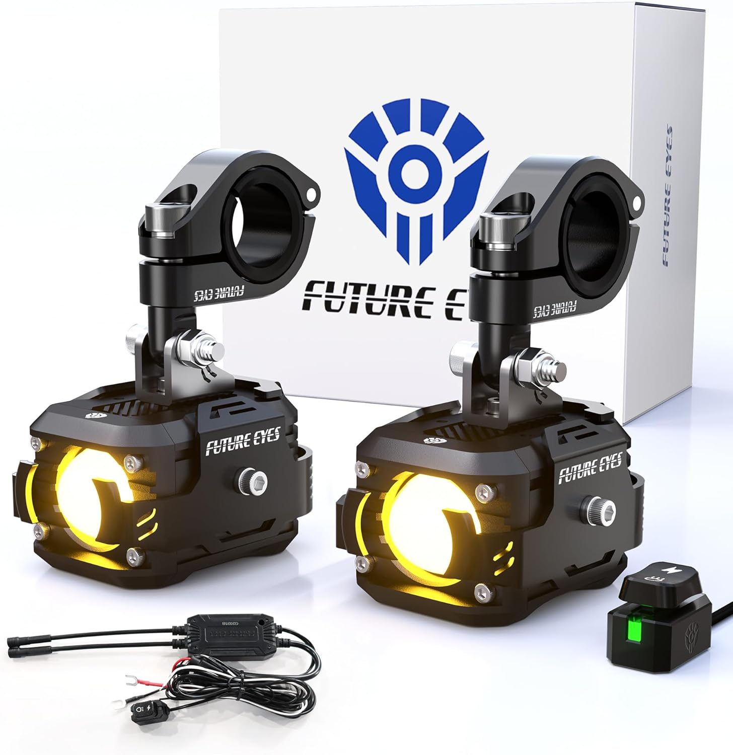 Future Eyes LED Motorcycle Fog Lights