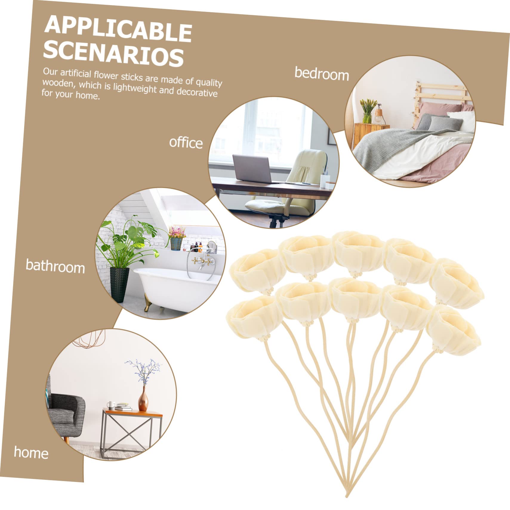 STOBAZA 30stücke Duftdiffuser-Sticks Aus Rattan Für Ätherische Öle Nachfüllungen Für Aromatherapie Und Raumduft Für Zuhause Und Spa-