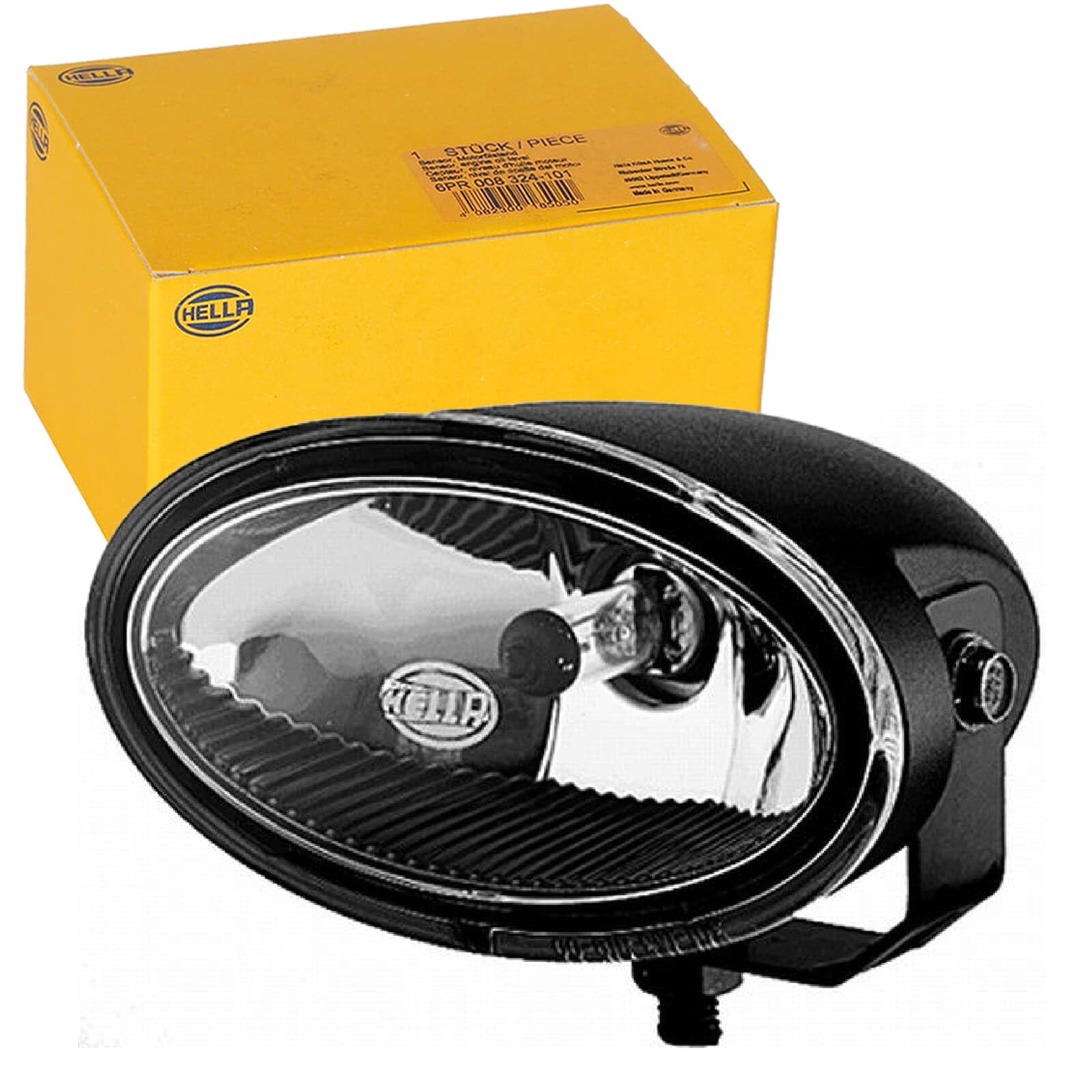 HELLA 1NA 008 283-801 FF/Halogen-Fog Light Set - FF 50 - 12V - Oval - mounting - Lens Colour: Crystal clear - left/right - Kit - Quantity: 2