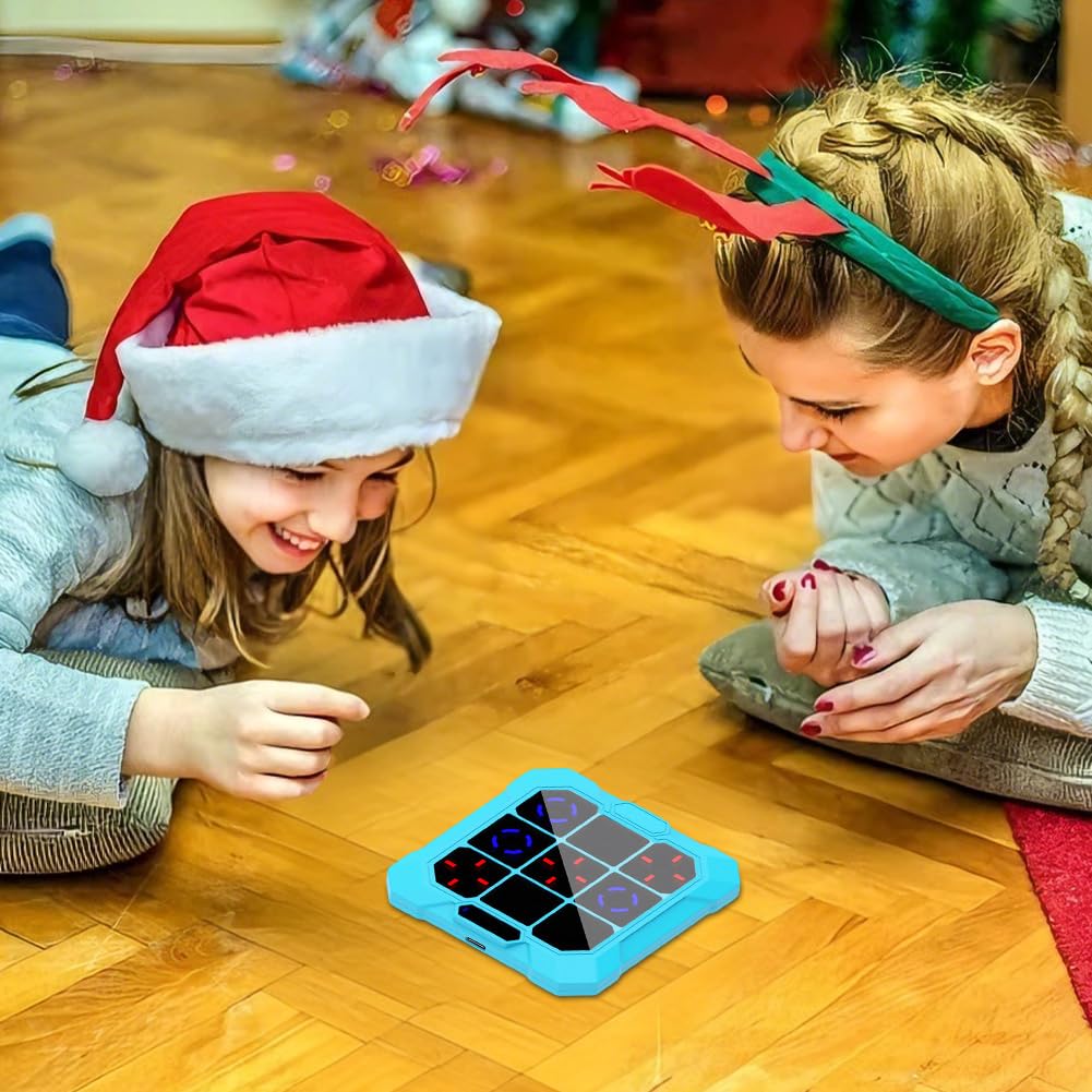 6-in-1 Electronic Tic Tac Toe Game, Rechargeable Handheld Noughts and Crosses Electronic Game with Silent Mode - Image 4