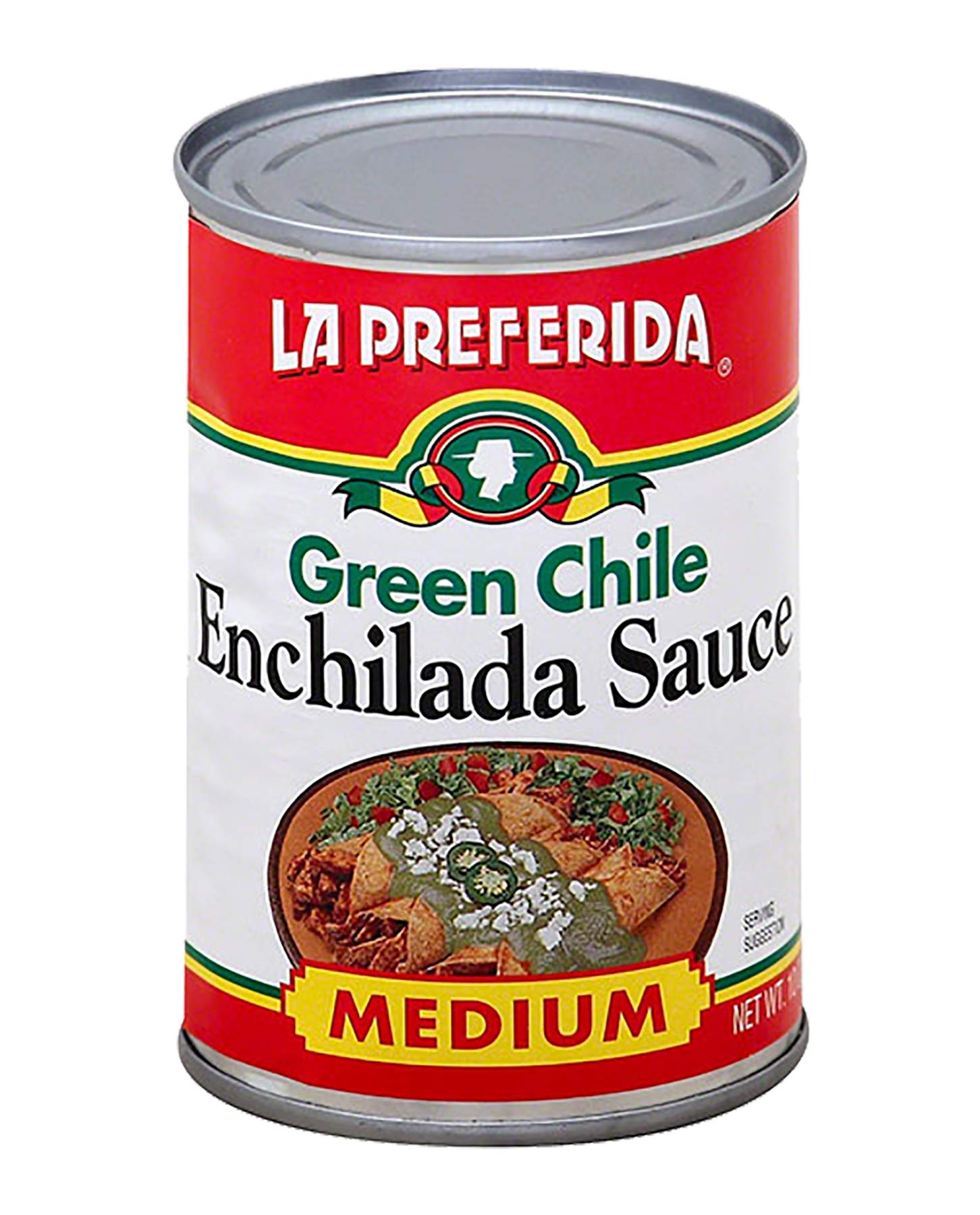 La Preferida Mexican Foods Green Chile Enchilada Sauce, Medium | Salsa de Chile Verde para Enchiladas | 10 OZ (Pack of 12)