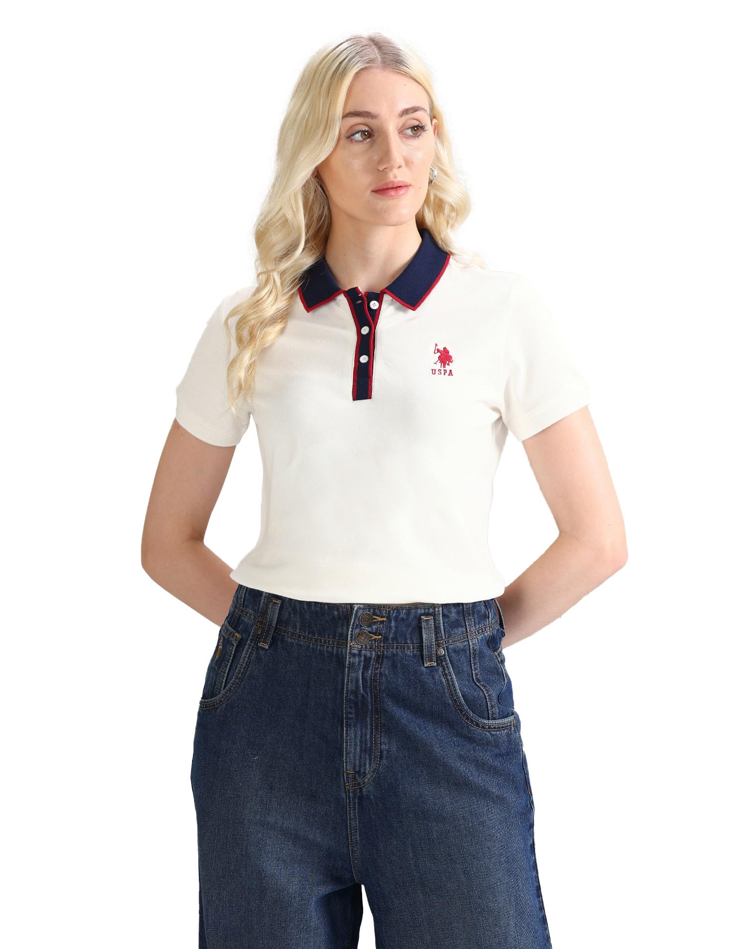 Women's Solid Regular Fit T-Shirt