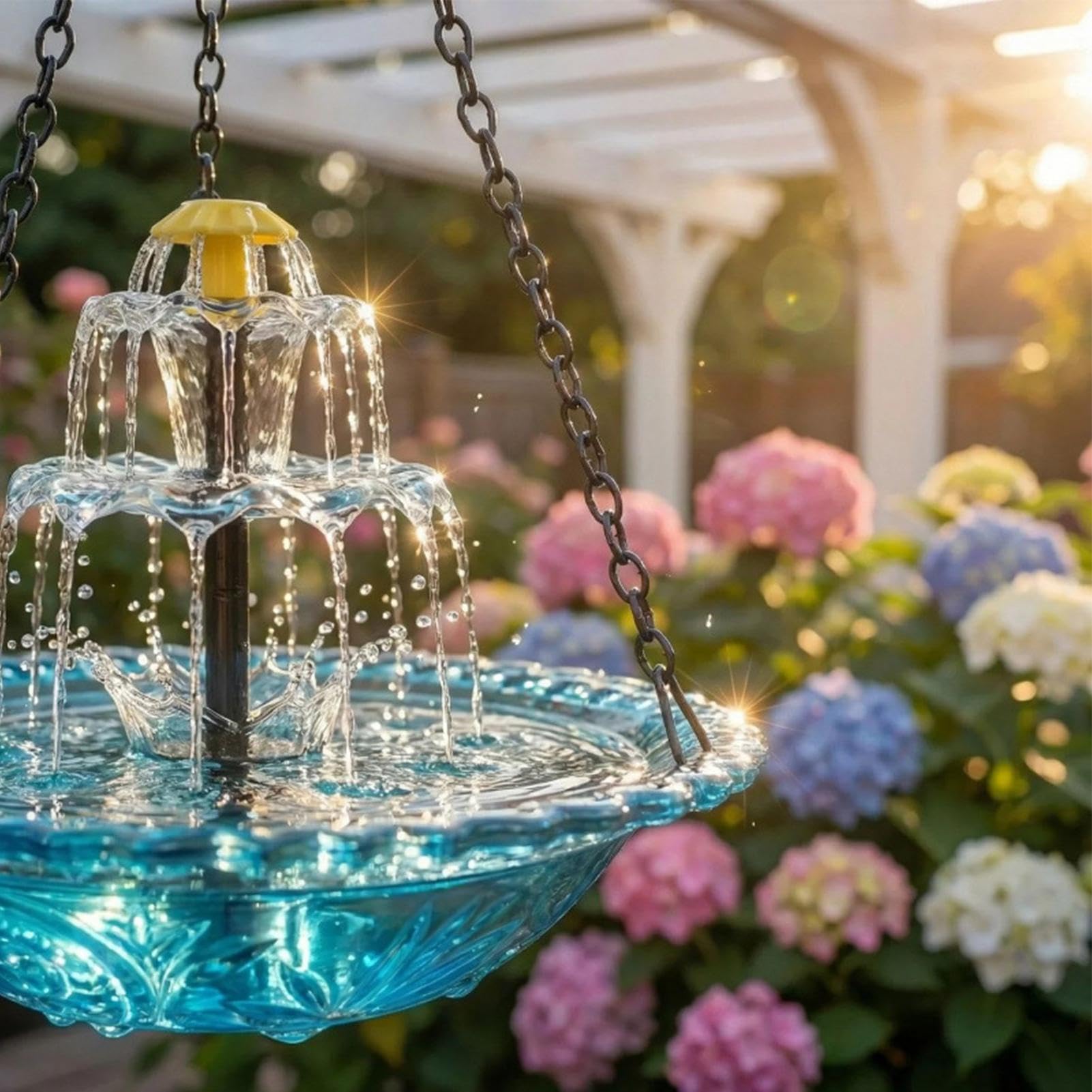 Generico Fontana Solare da Giardino, Pompa Solare per Fontana, Abbeveratoio per, Fontanas Solares per Bagno per, Decorativa con Pompa E Spruzzatore, Decorazione da Giardino per Aiuole O Balconi