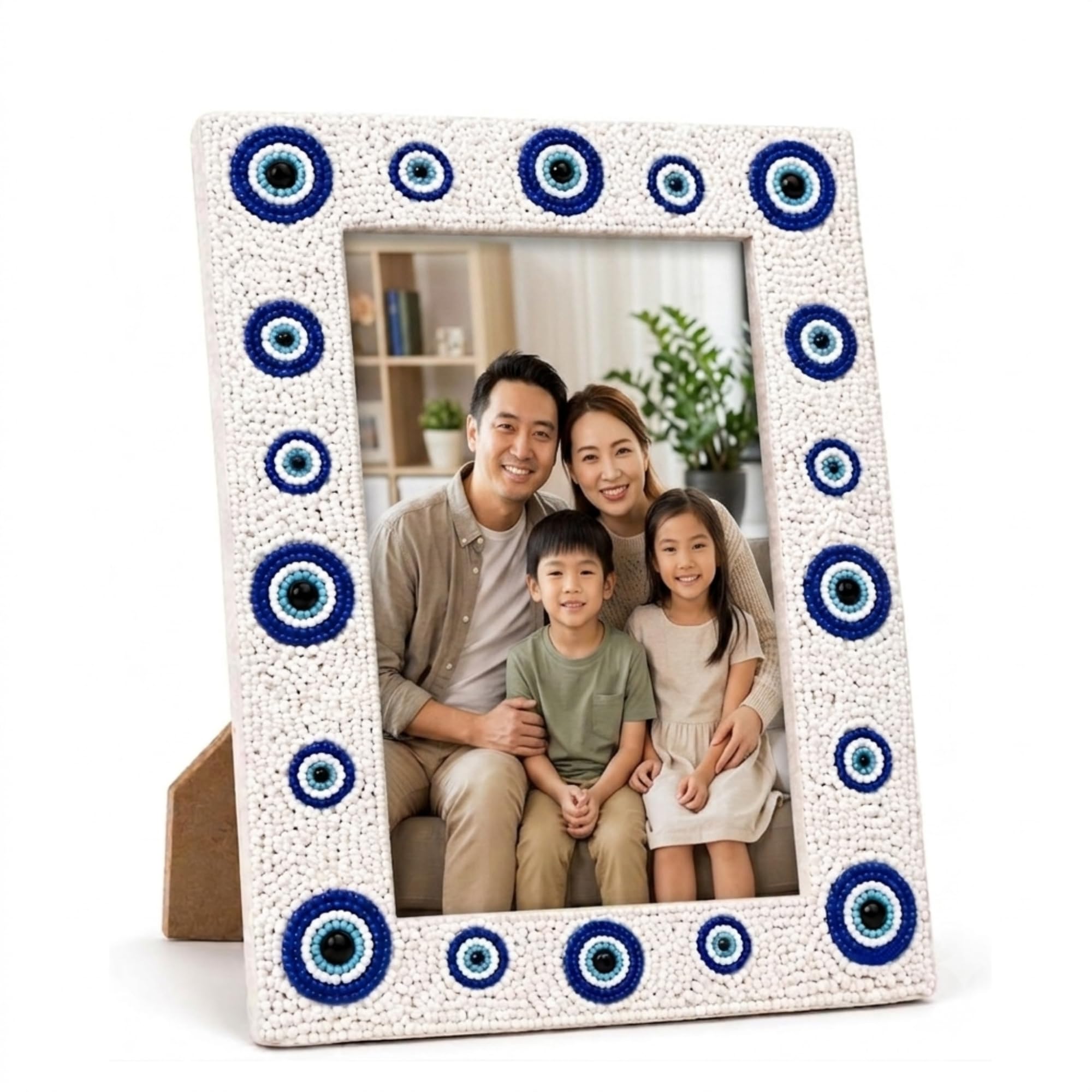 Folkulture 4x6 Picture Frames for Wall Décor, Photo Frame with Plexiglass, Vertical and Horizontal Formats Picture Frames 4x6, Wall Hanging or Tabletop, Christmas Gifts for Women Unique