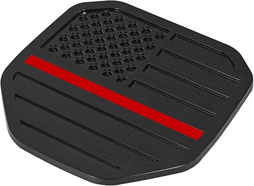 Miniatura 6 de Zhizhong Emblema para portón trasero, insignia de la bandera estadounidense compatible con RAM 1500 2500 3500 2021 2022 2023 2024 2025 (línea roja