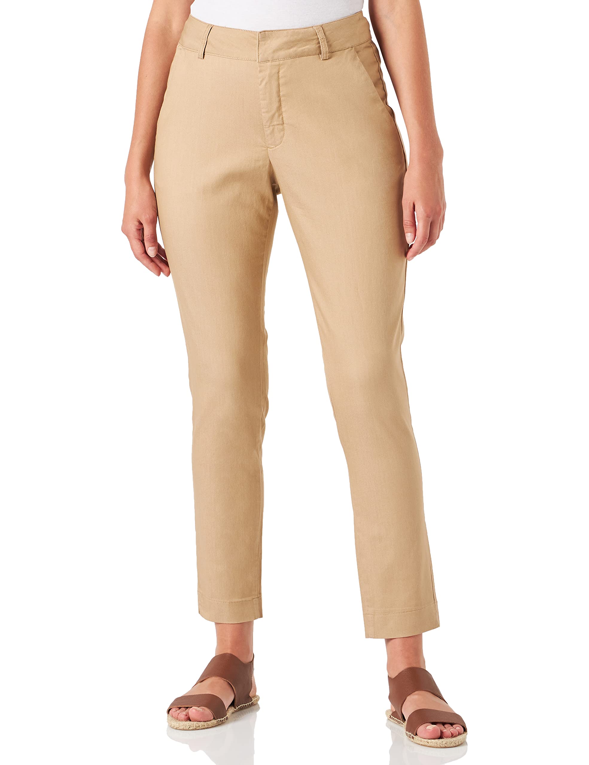 Kaffe Women's Classic Sand Regular Trousers Slim Fit Casual Pants, 34