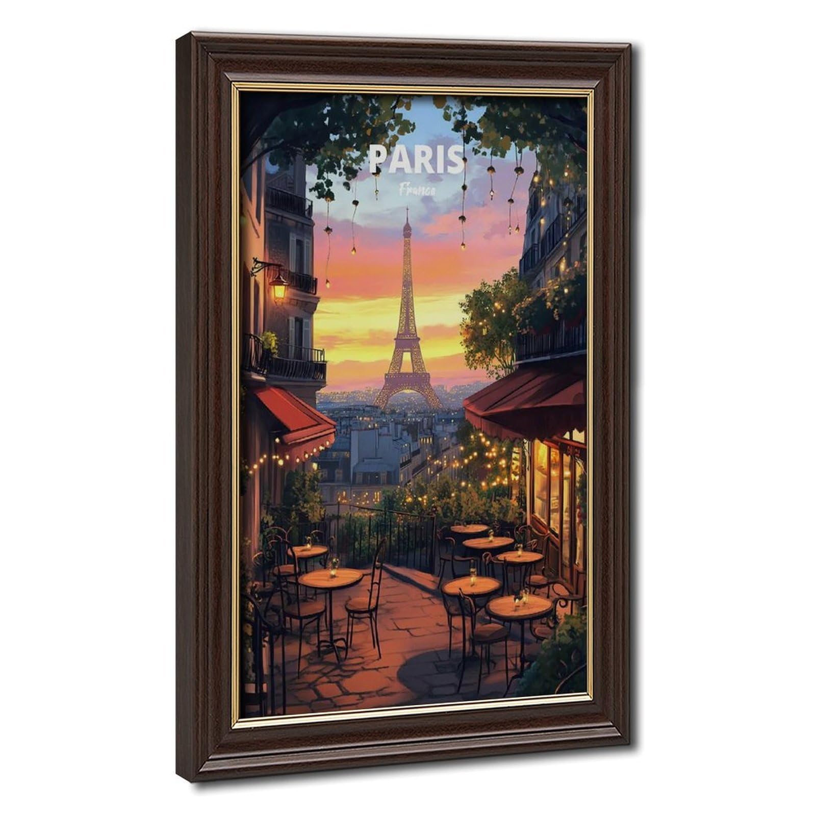 Eiffel Tower Paris Canvas Poster for Office Decor Gift