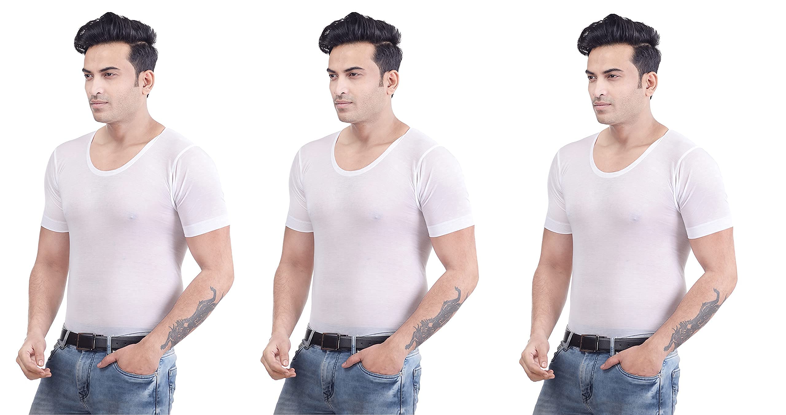 China Men's Cotton Half Sleeve Vest