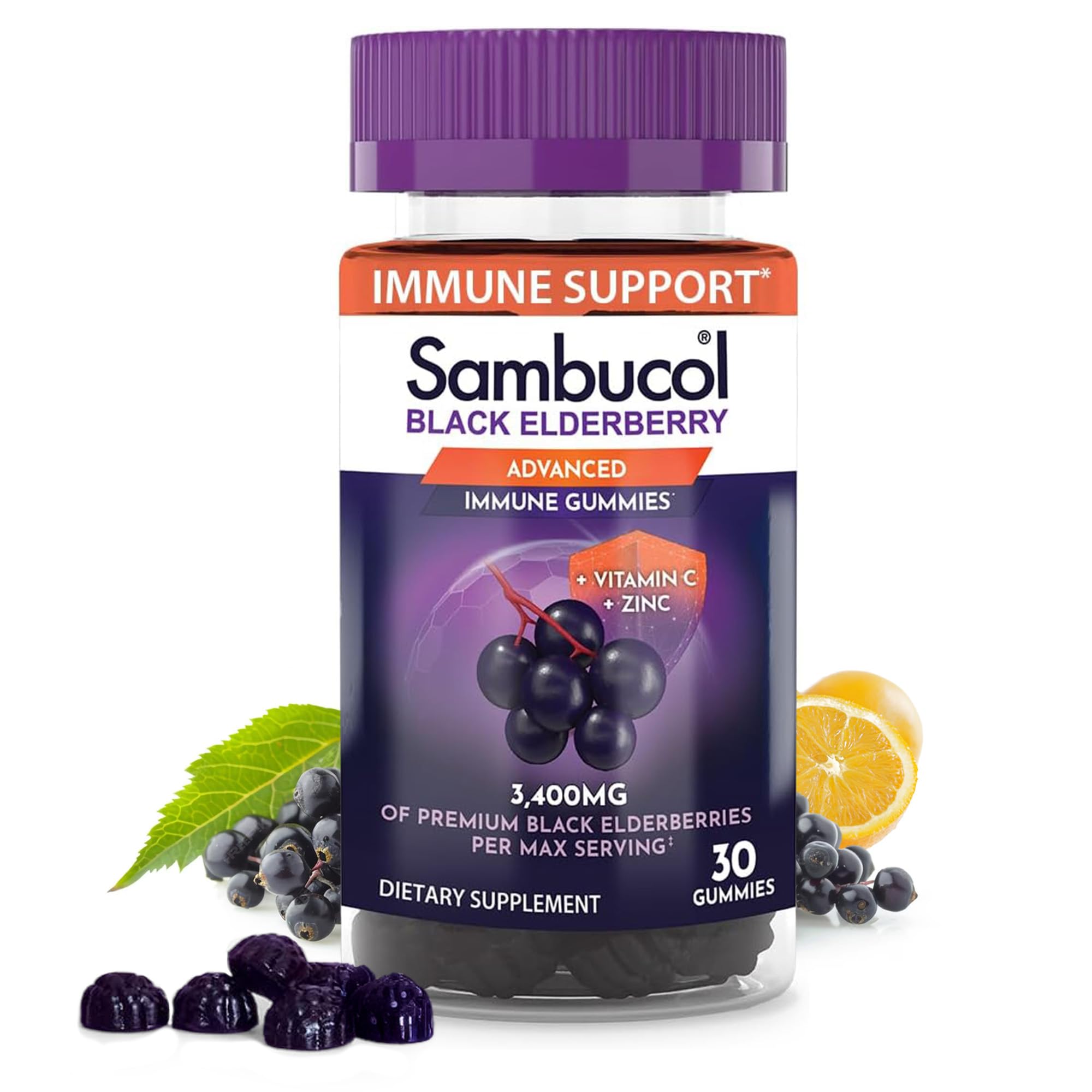 Sambucol, Black Elderberry, Supports Immunity, 30 Counts