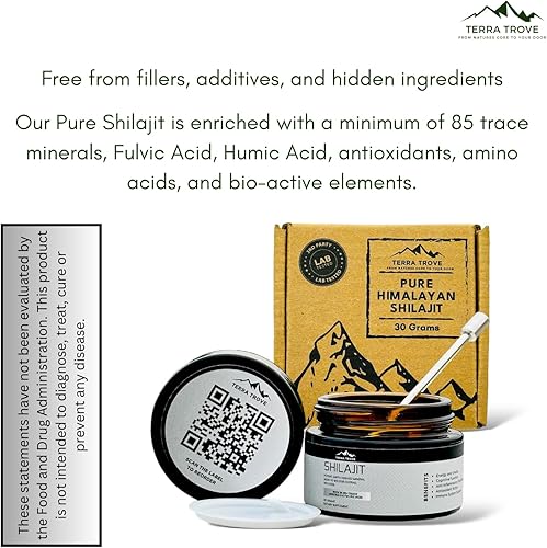 Miniatura 4 de Resina Shilajit pura del Himalaya  100% natural y probada en laboratorio  con ácido fúlvico y oligominerales  75 porciones para energía y bienestar