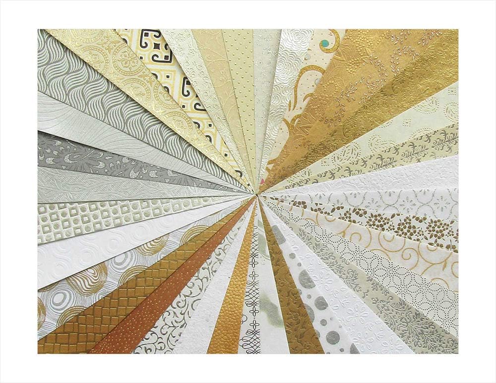 Paperhues Wedding Scrapbook Paper 8.5x11" Pad, 36 Sheets. Celebration Pack.