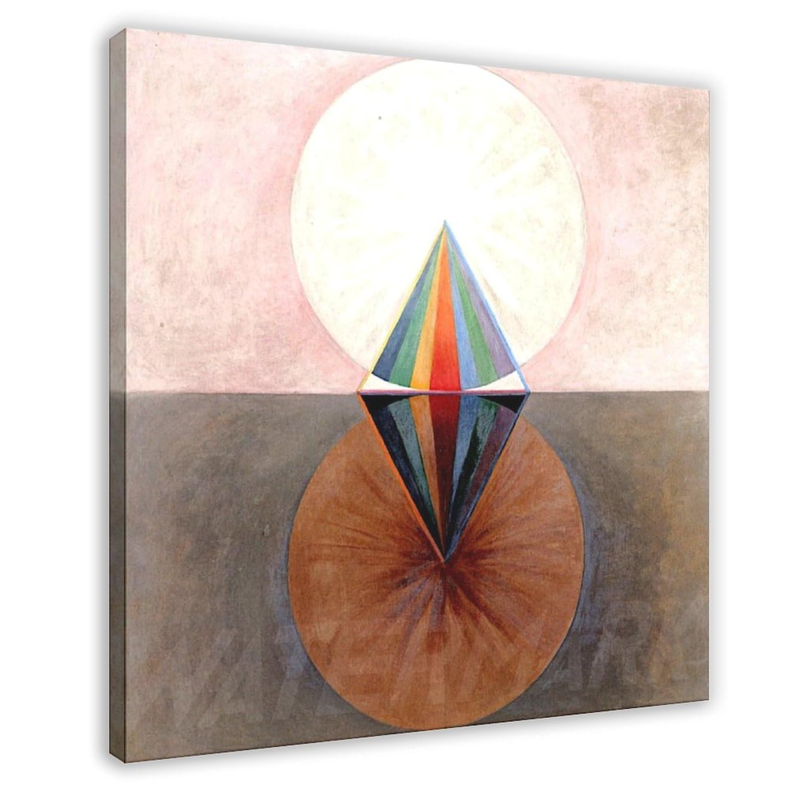 Impression sur toile restaurée Hilma Af Klint The Swan No 12 déco murale