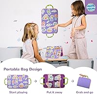 Vista 6 de CHEFAN Juego de 4 tablas de fieltrofranela, piezas de fieltro precortadas para niños en edad preescolar, la historia de la sirena, la princesa