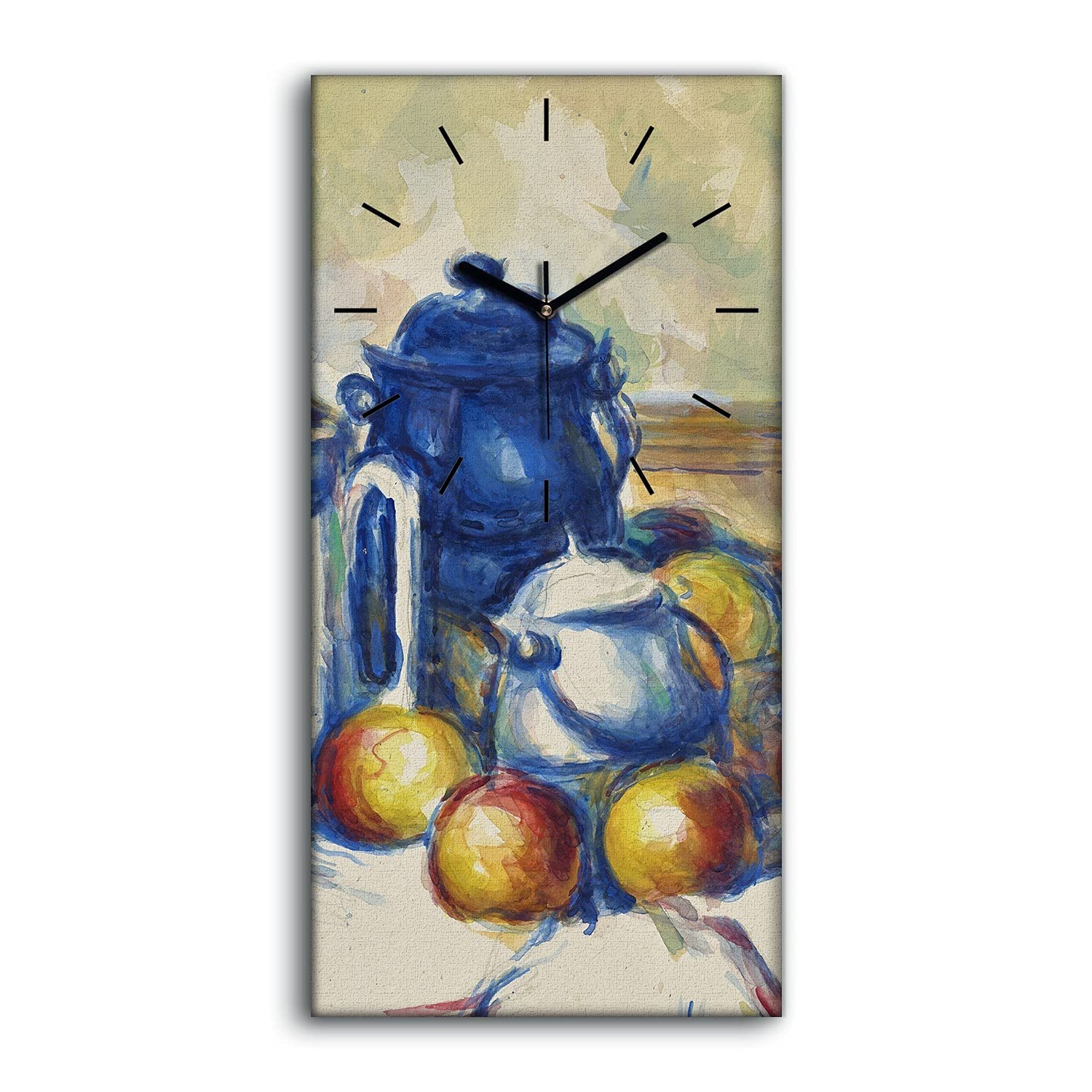 Horloge sur Toile Décoration 30x60cm Image Art Mural Moderne