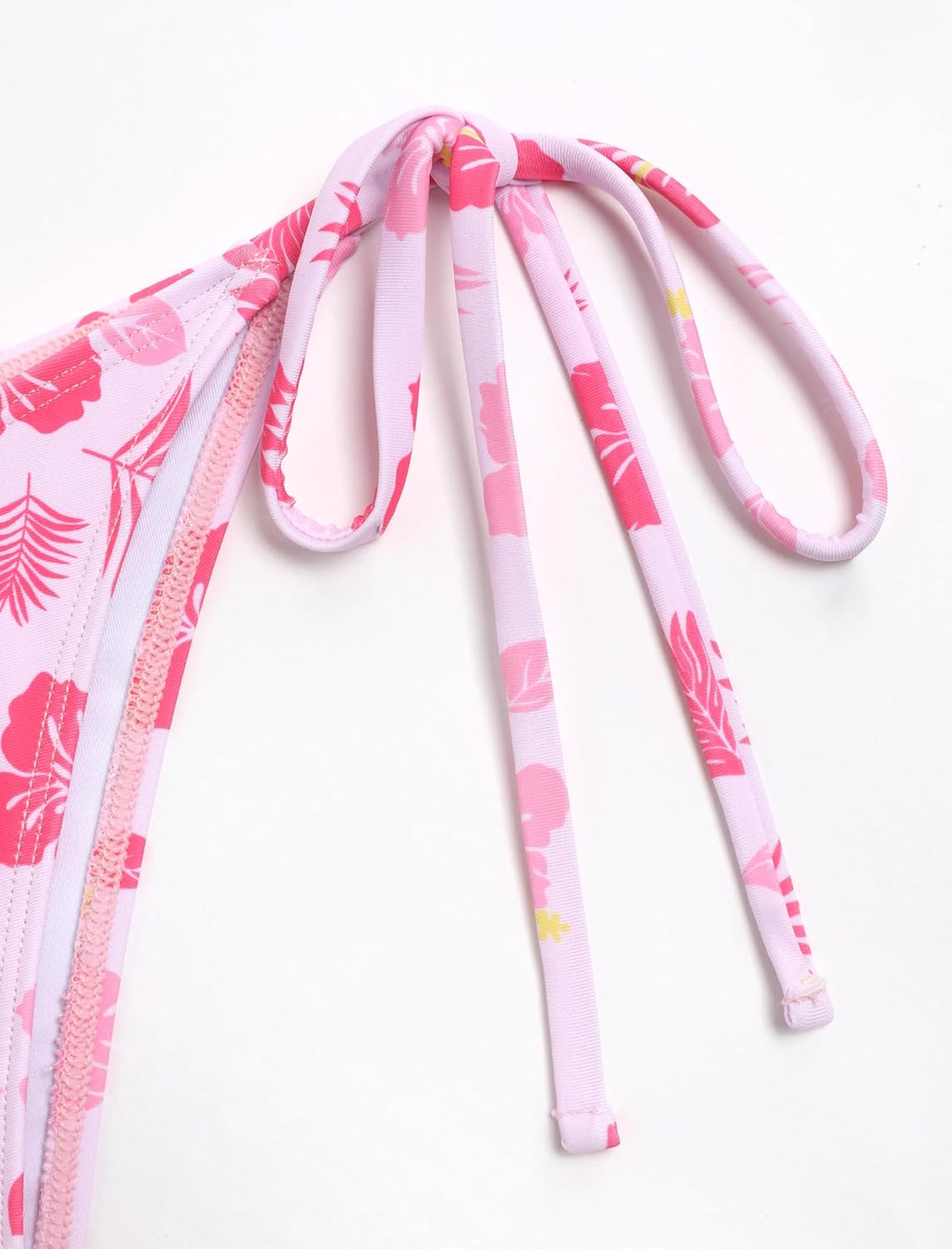 ZAFUL Women's Gingham Ruched Bowknot Decor Cinched Back Tankini Set Tummy Control 2 Piece Bikini Swimsuits - Image 5