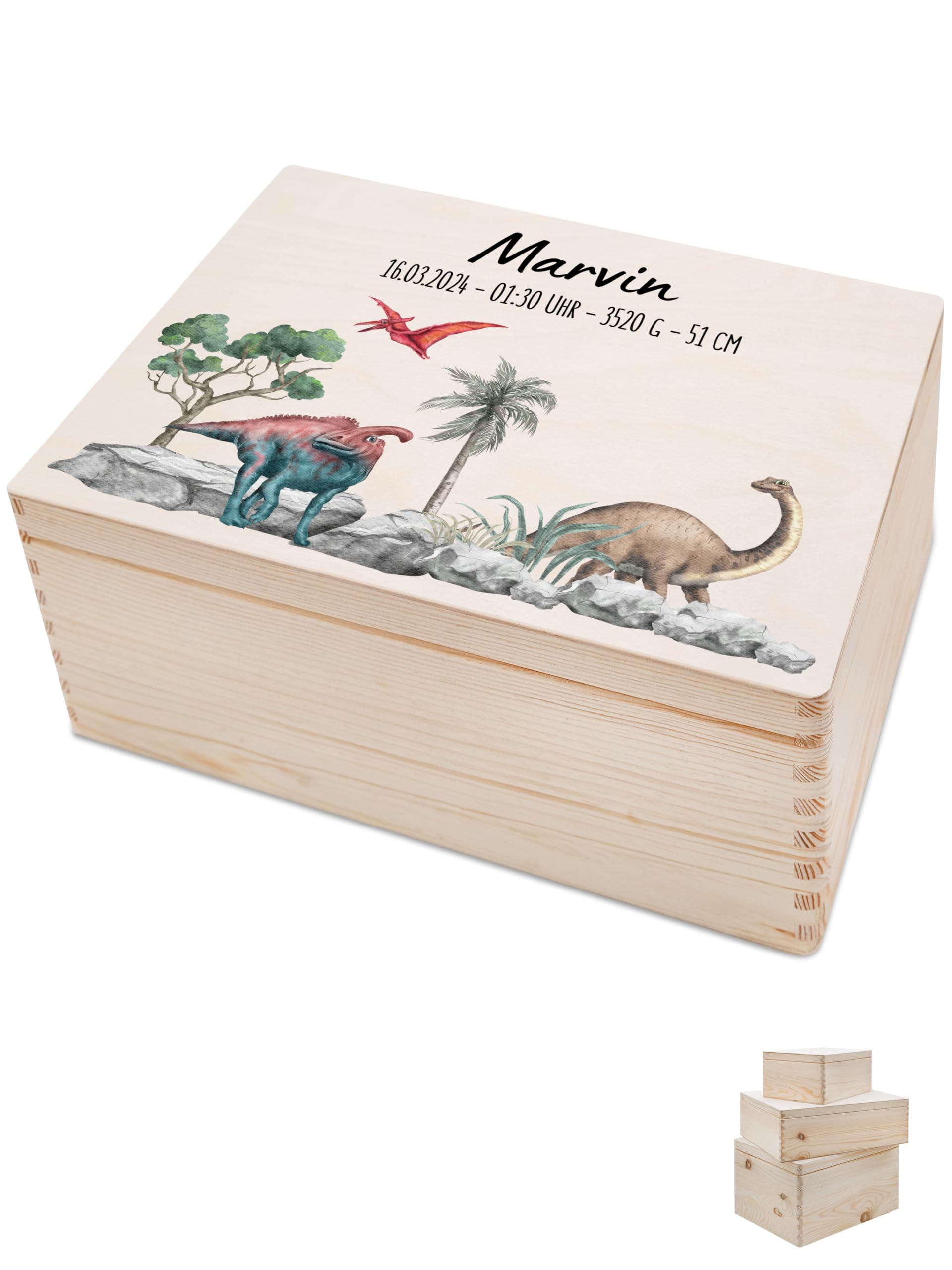 Bärenfreunde Erinnerungsbox Geburt Baby, personalisierte Erinnerungskiste