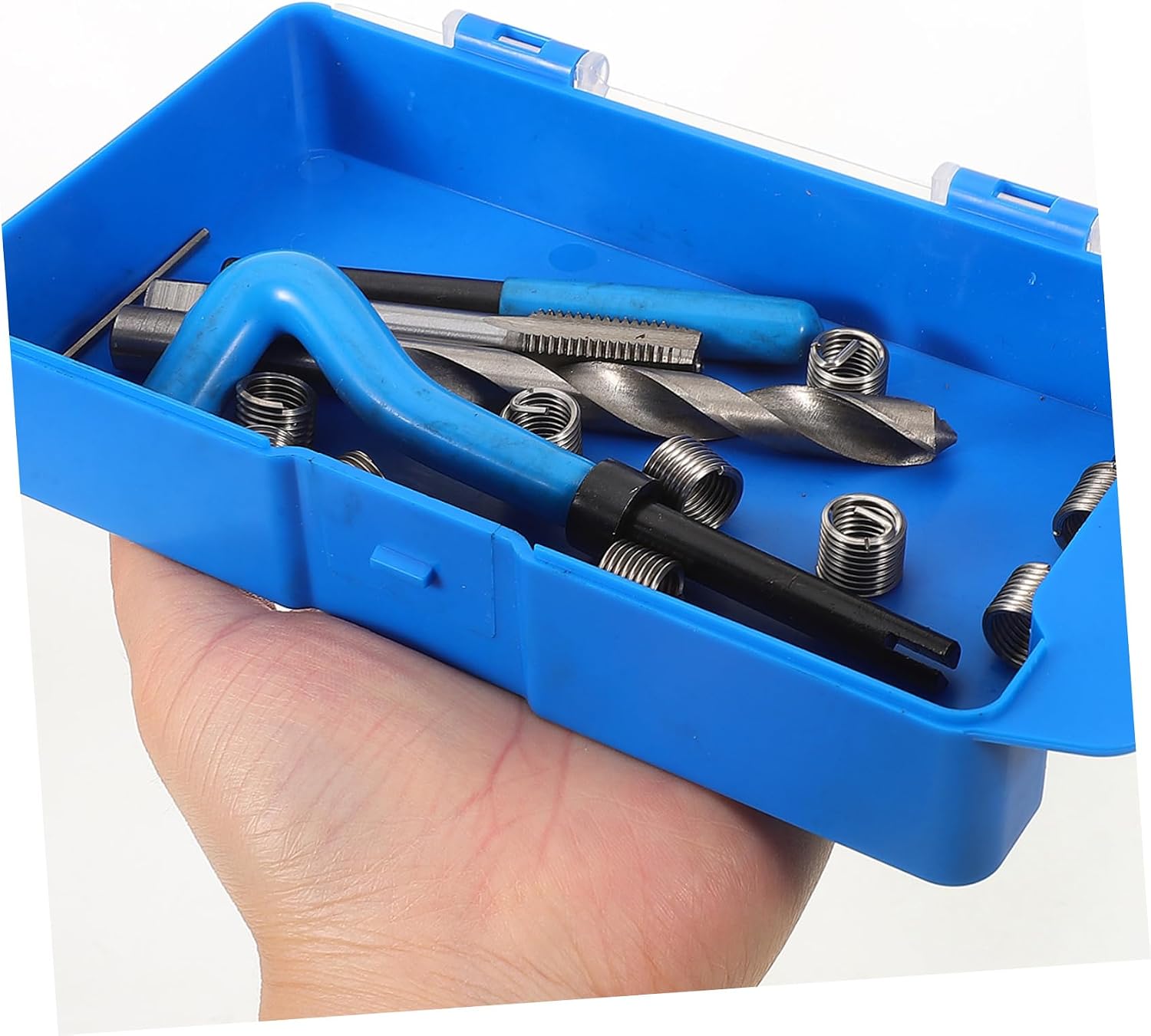 Thread Repair Insert Kit Stripped Thread Tool Carbon Steel Sleeve Inserts for Wood
