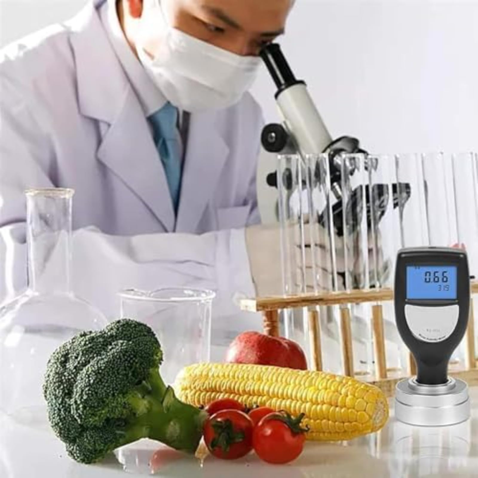 Misuratore di attività dell'acqua di precisione per test di umidità alimentare, dispositivo intelligente del sensore di umidità digitale, lettore accurato per ingredienti per panificazione, caseario e