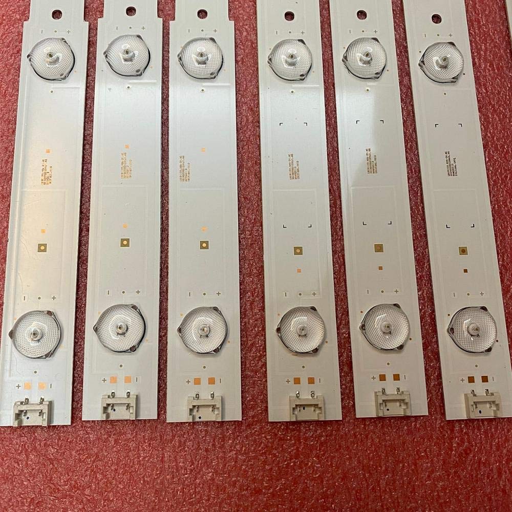 Bande de rétroéclairage LED for Grundig 43VLE6629 43VLE6524 43GFB6625 43VLE6621BP 43VLE5523BG 43VLE6629BR 43VLE6524BL 43GFB6627(10pcs Set for 1 TV)