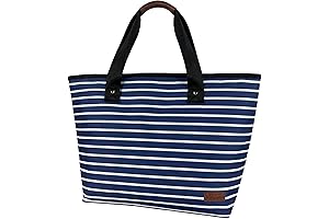 Large Capacity Cooler Bag Insulated 18L Blue 30can, Leakproof Reusable Grocery Coolers Bag