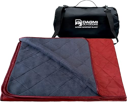 Miniatura 9 de Manta impermeable para exteriores, manta grande de forro polar para estadios y campamentos para clima frío. Perfecta para exteriores, automóvil,