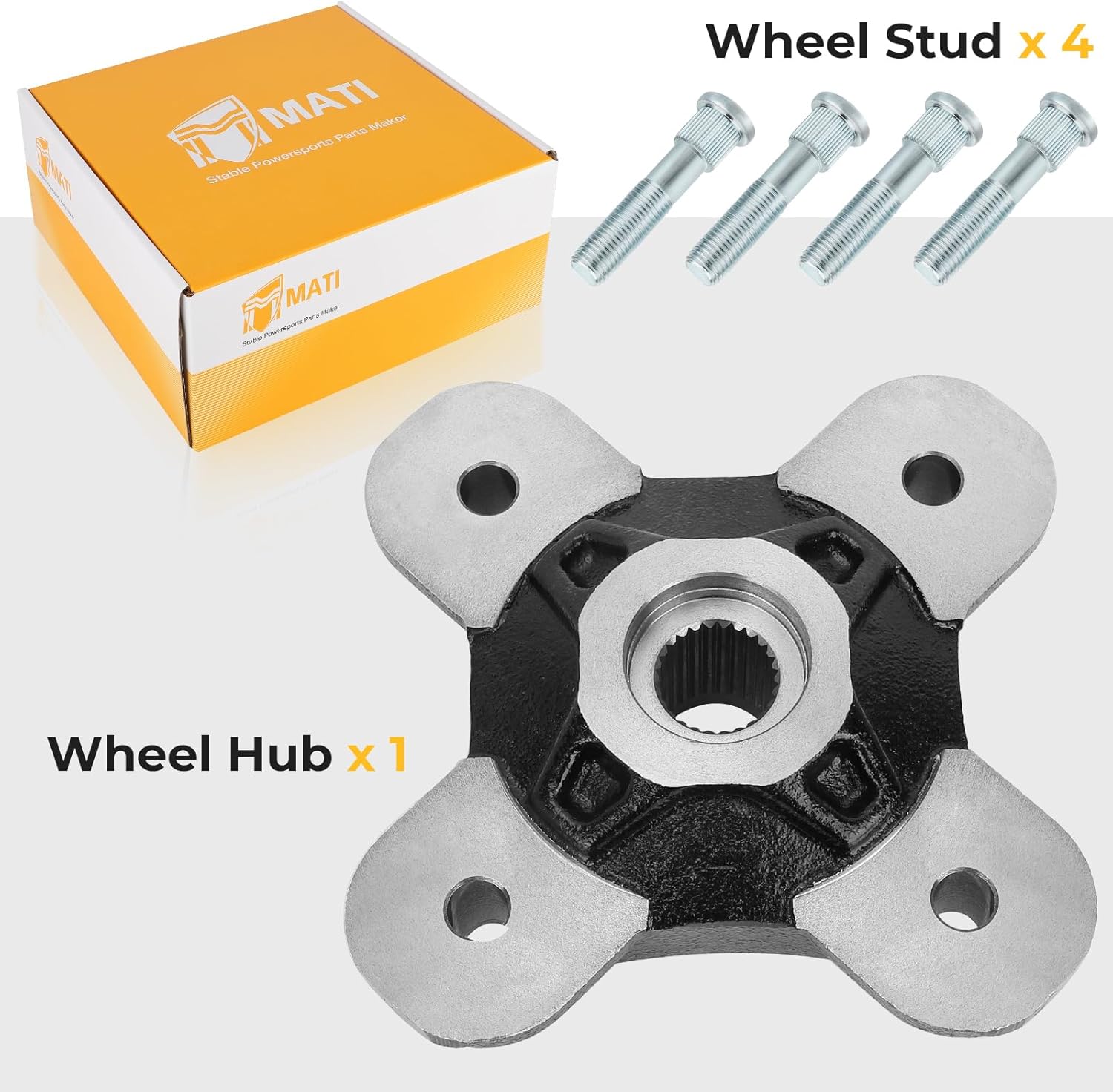 Front/Rear Wheel Hub with Studs for Polaris RZR XP 1000 RZR Turbo RZR RS1 2014-2023 5139265-067 5141353-067 7519792