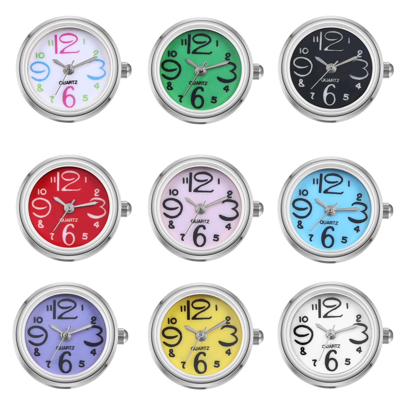 JewelryWe Ringuhr Fingeruhr Damen Ultradünn Rund Analog Quarz Ring Uhr Verstellbare Fingerringuhr Uhrenring mit Digital Zifferblatt