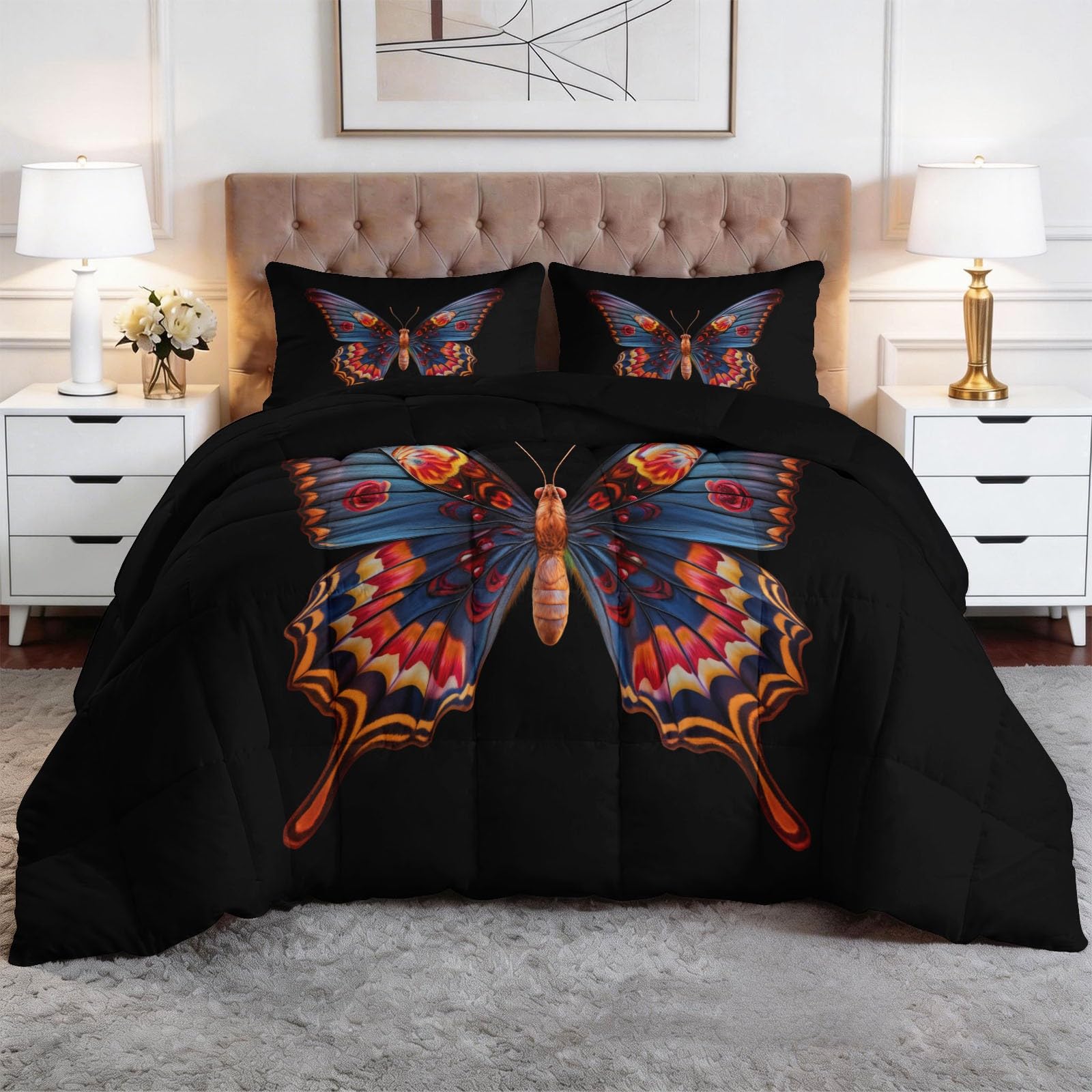 Edredón antialérgico sin funda de 240 x 220 cm reversible para invierno y verano