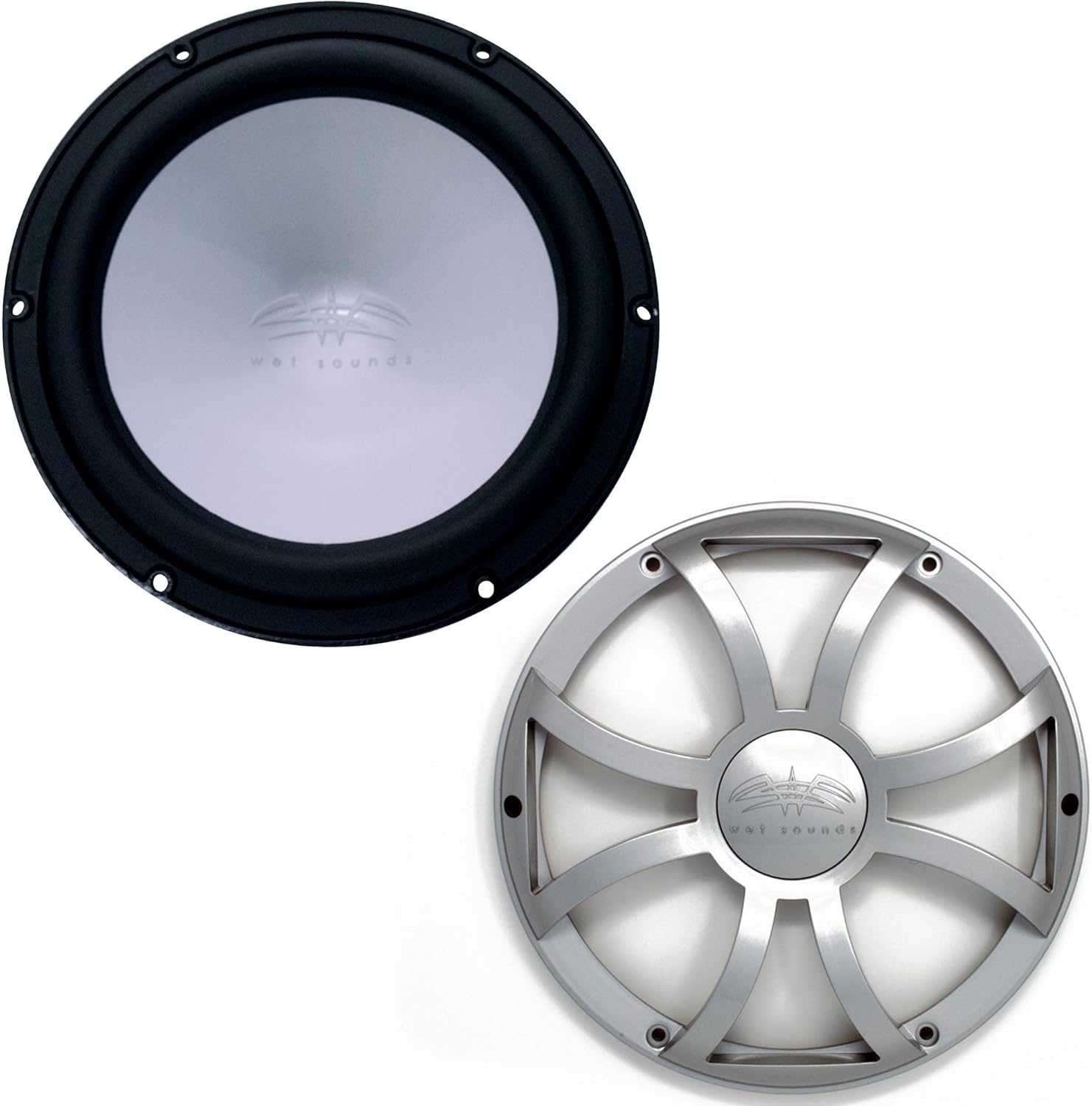 Wet Sounds 10" Marine Subwoofer with Grill, Black, 2-OHM