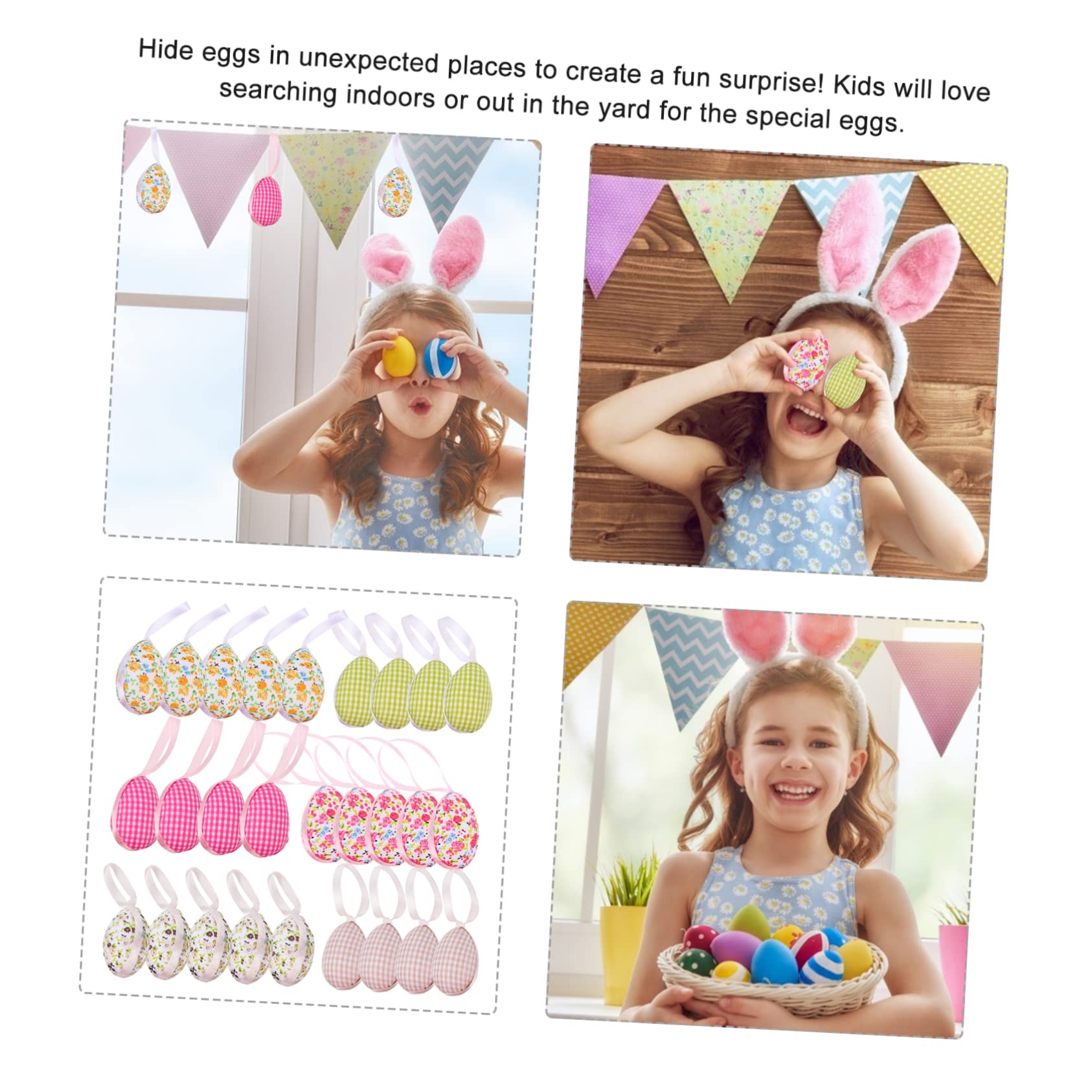 Cabilock 54stücke Ostereier Hängedekorationen Bunte Osterdeko Für Kreative Bastelprojekte Für Partys Und Festliche Anlässe Langlebig Und Leicht