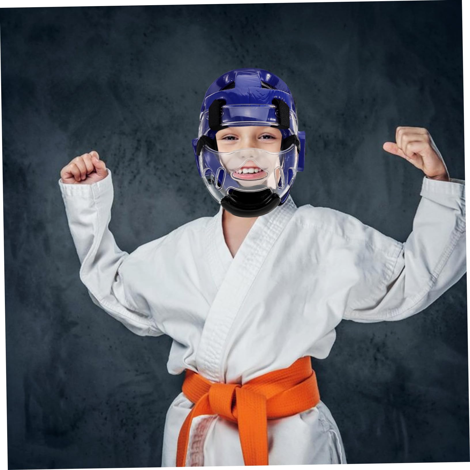 Toyvian Casco de Taekwondo Infantil Azul para Competición y Artes Marciales