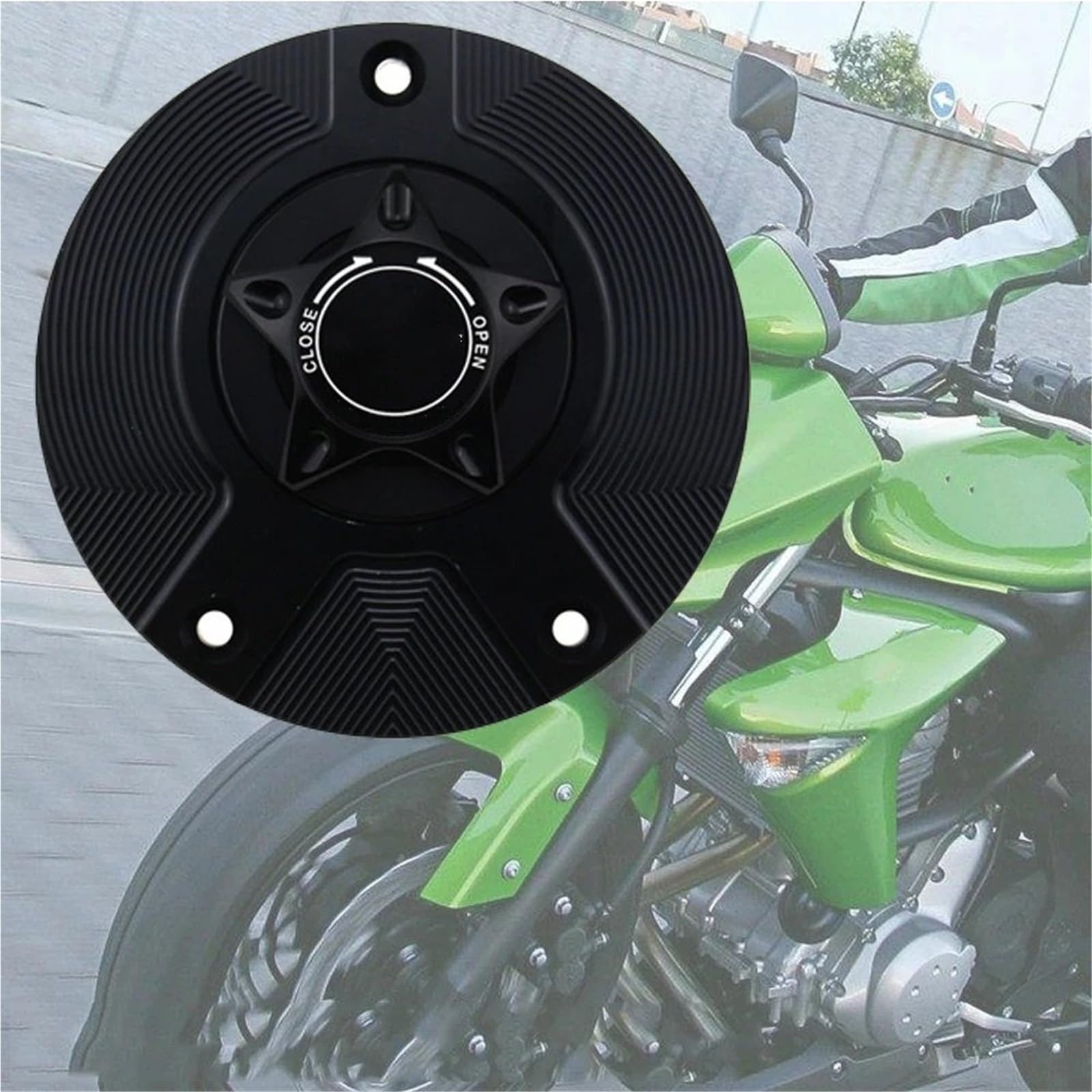 Pasuje do Kawasaki Vulcan S 650 2015-2019 2016 2017 2018 Keyless motocykl pokrywa zbiornika paliwa Blokowanie wlewu paliwa(Gold)