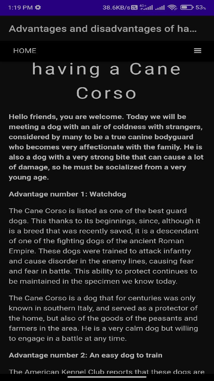 Advantages and disadvantages of having a Cane for Android