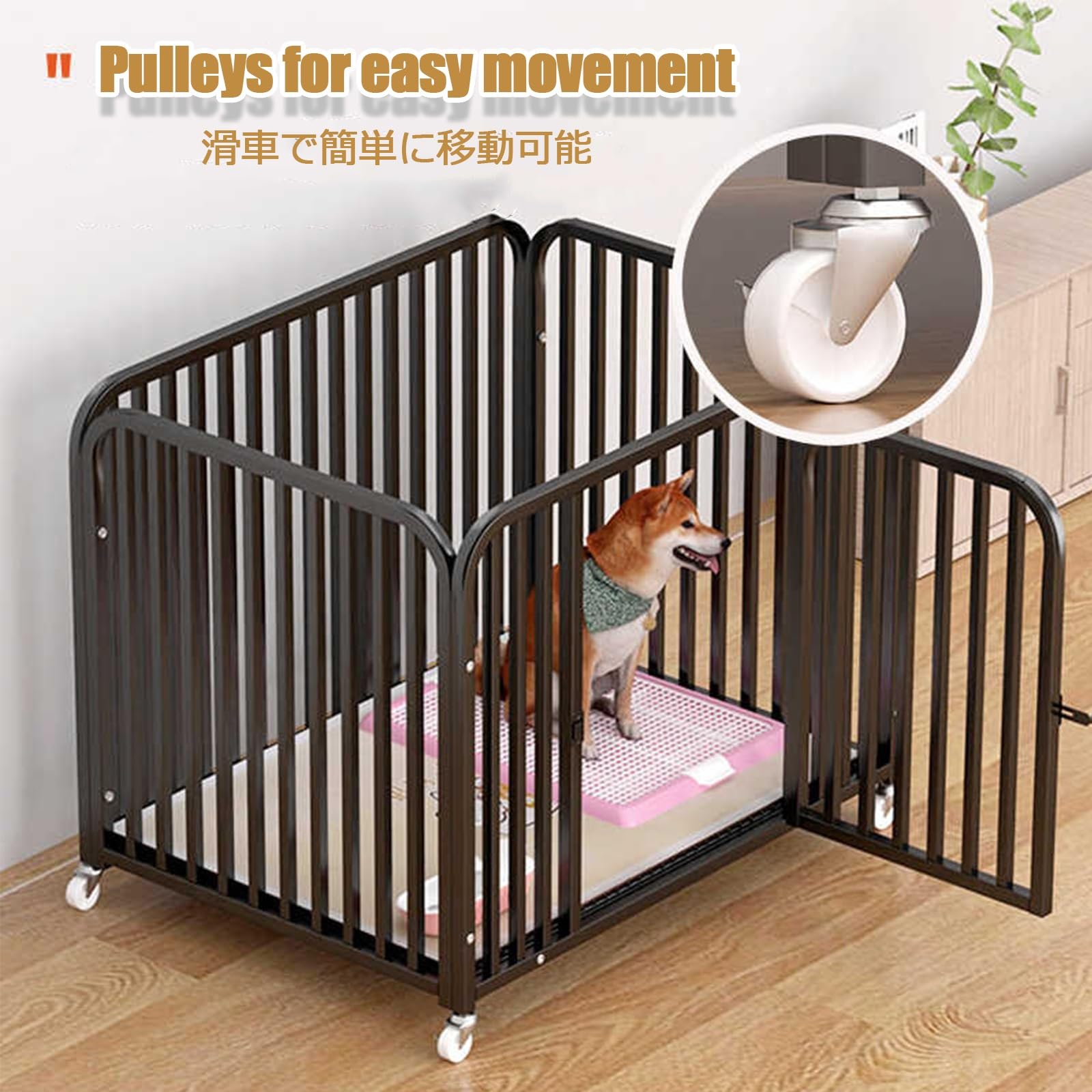 Recinto Recinzione Per Cani Recinto Per Cuccioli Recinto Per Cani Da Interno Recinzione Per Cani/Cuccioli Recinzione Per Cuccioli Con Porta Recinto Per Cani In Metallo(White,TRAINING_100*60*6